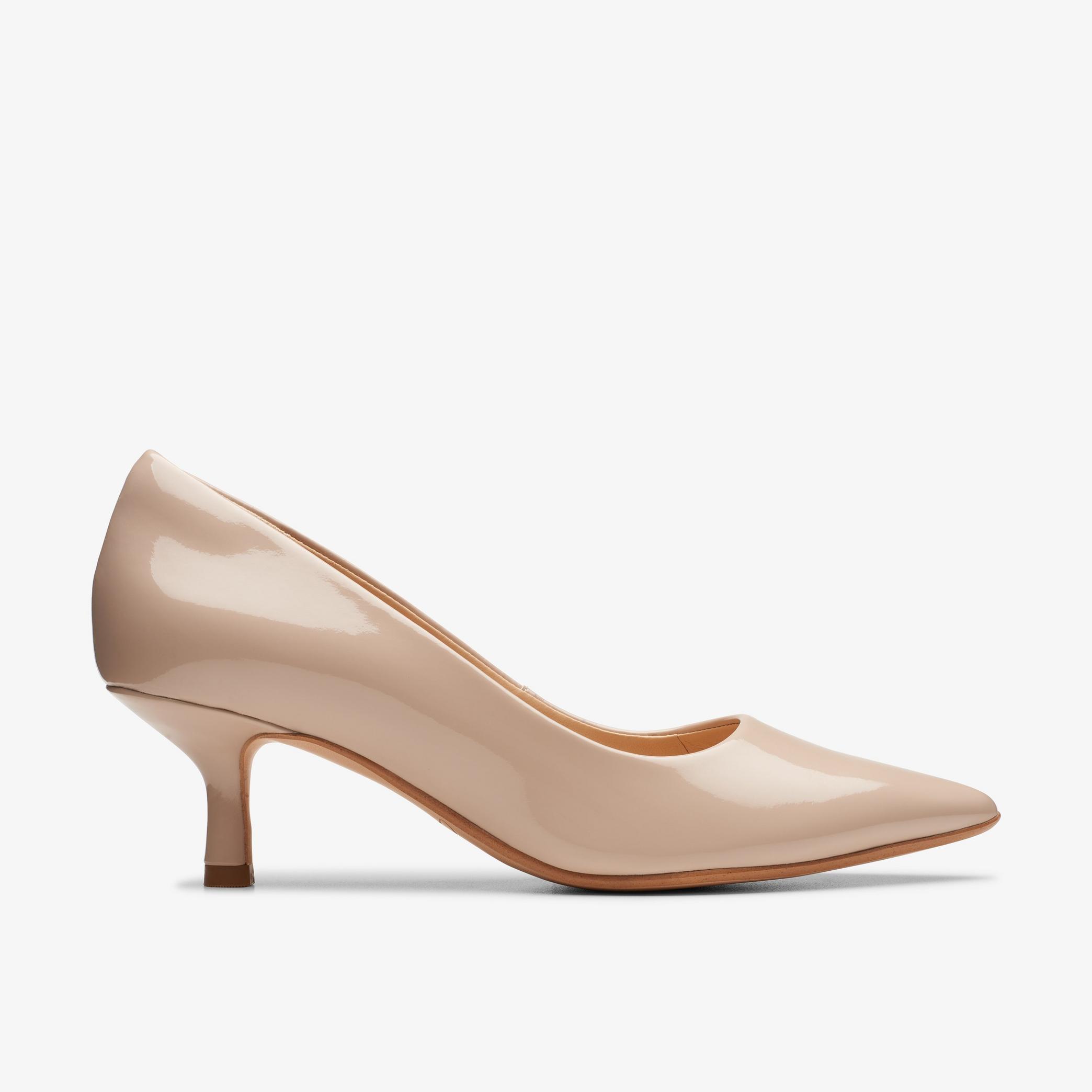 Womens Violet 55 Rae Sand Patent Court Shoes | Clarks UK