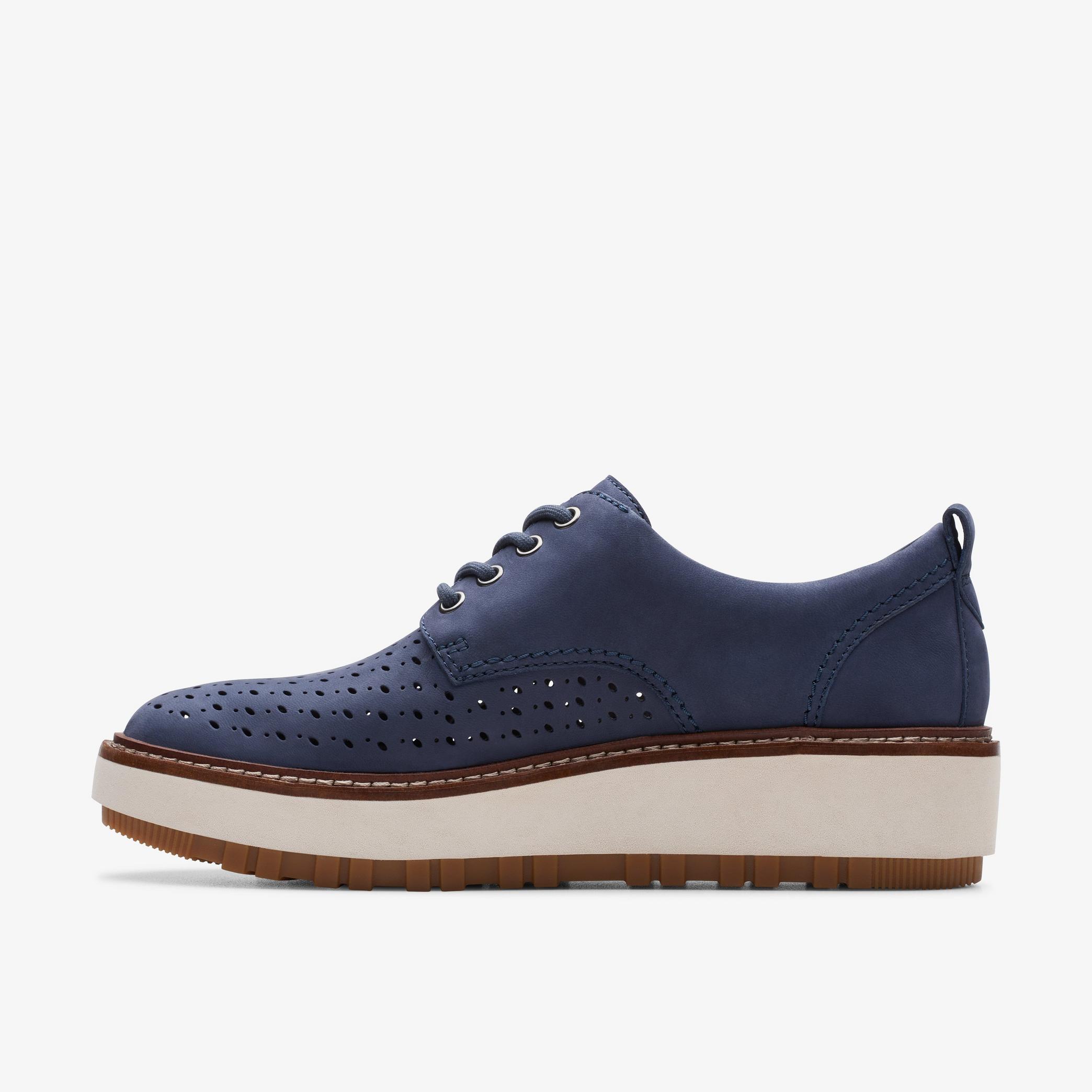 Orianna Move Navy Nubuck Loafers, view 2 of 6