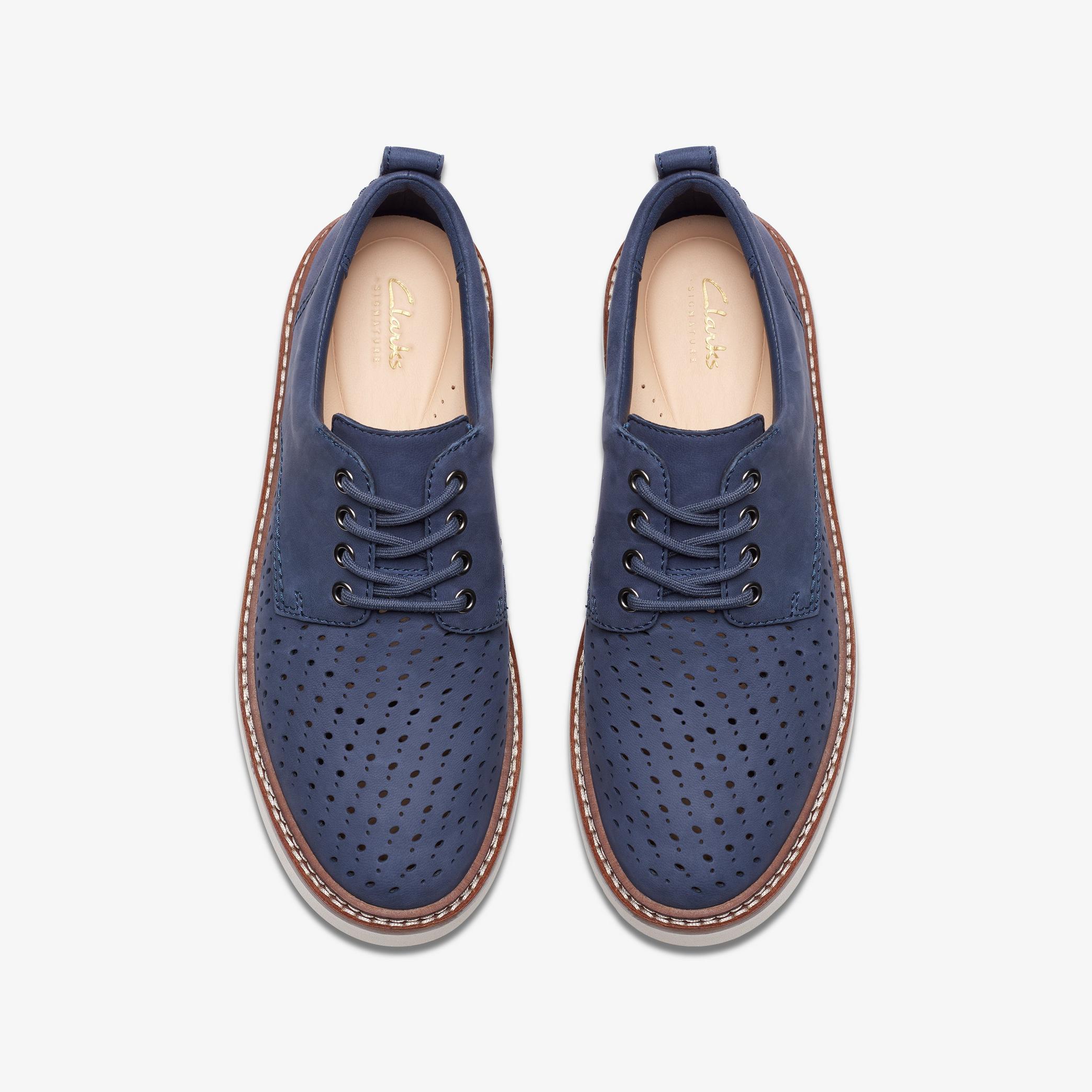 Orianna W Move Navy Nubuck Loafers, view 6 of 6