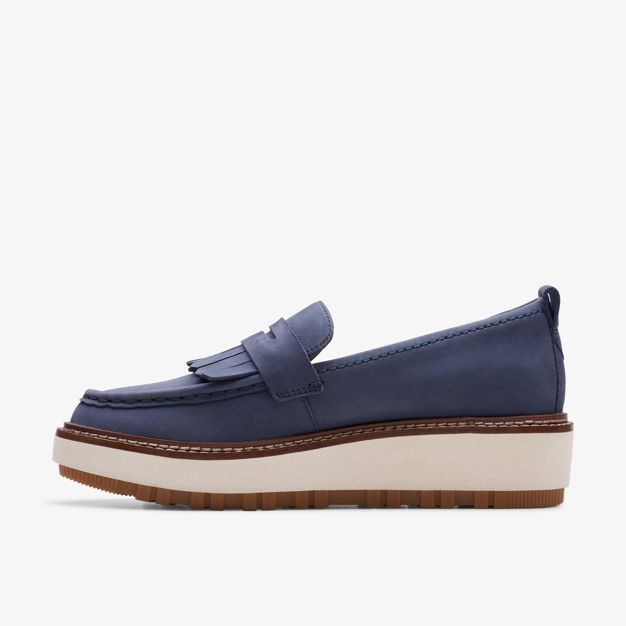 Orianna Loafer Navy Nubuck Loafers, view 4 of 11