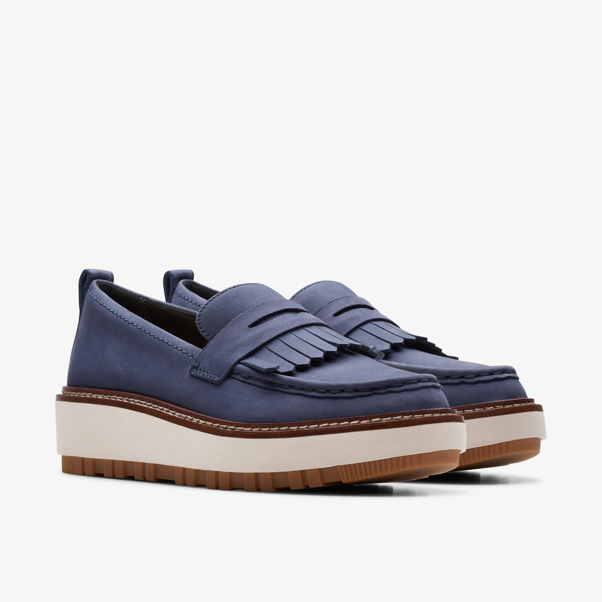 Orianna Loafer Navy Nubuck Loafers, view 6 of 11