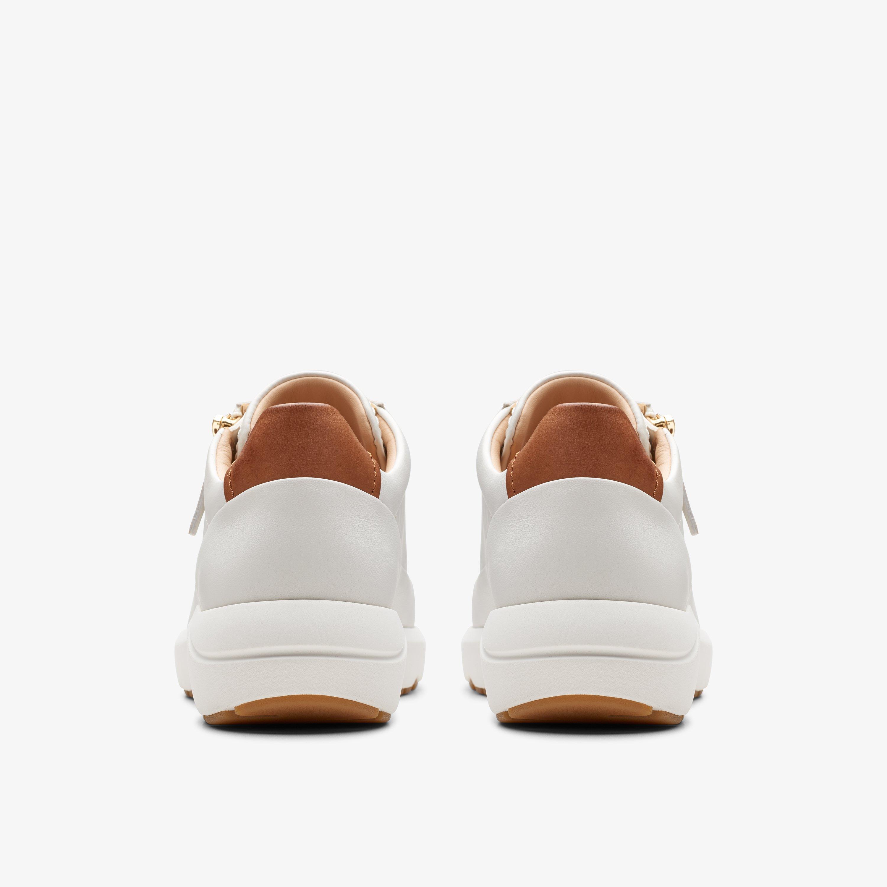 Clarks white hot sale shoes