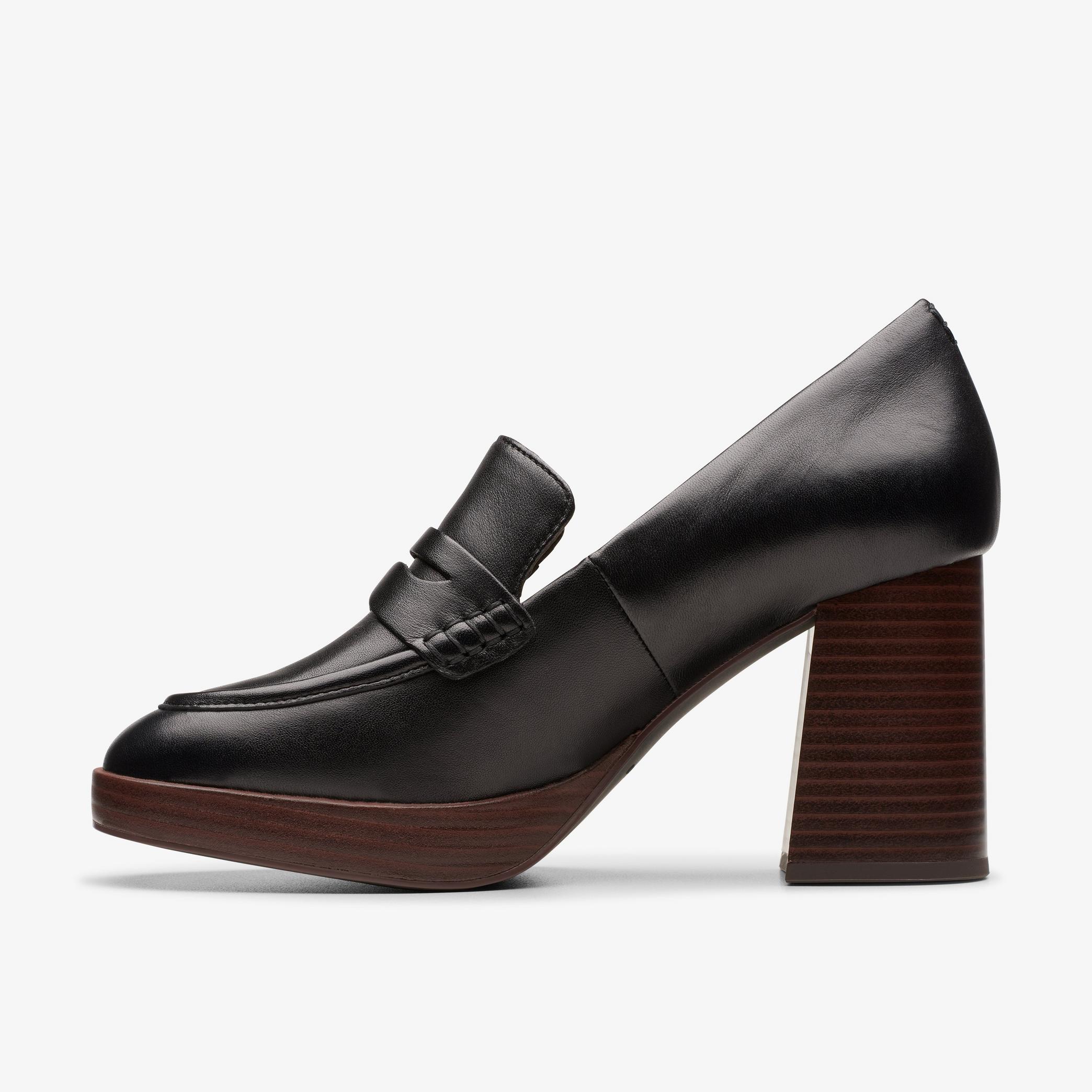 Chaussures à talons hauts en cuir noir Zoya85 Walk, vue 2 de 6