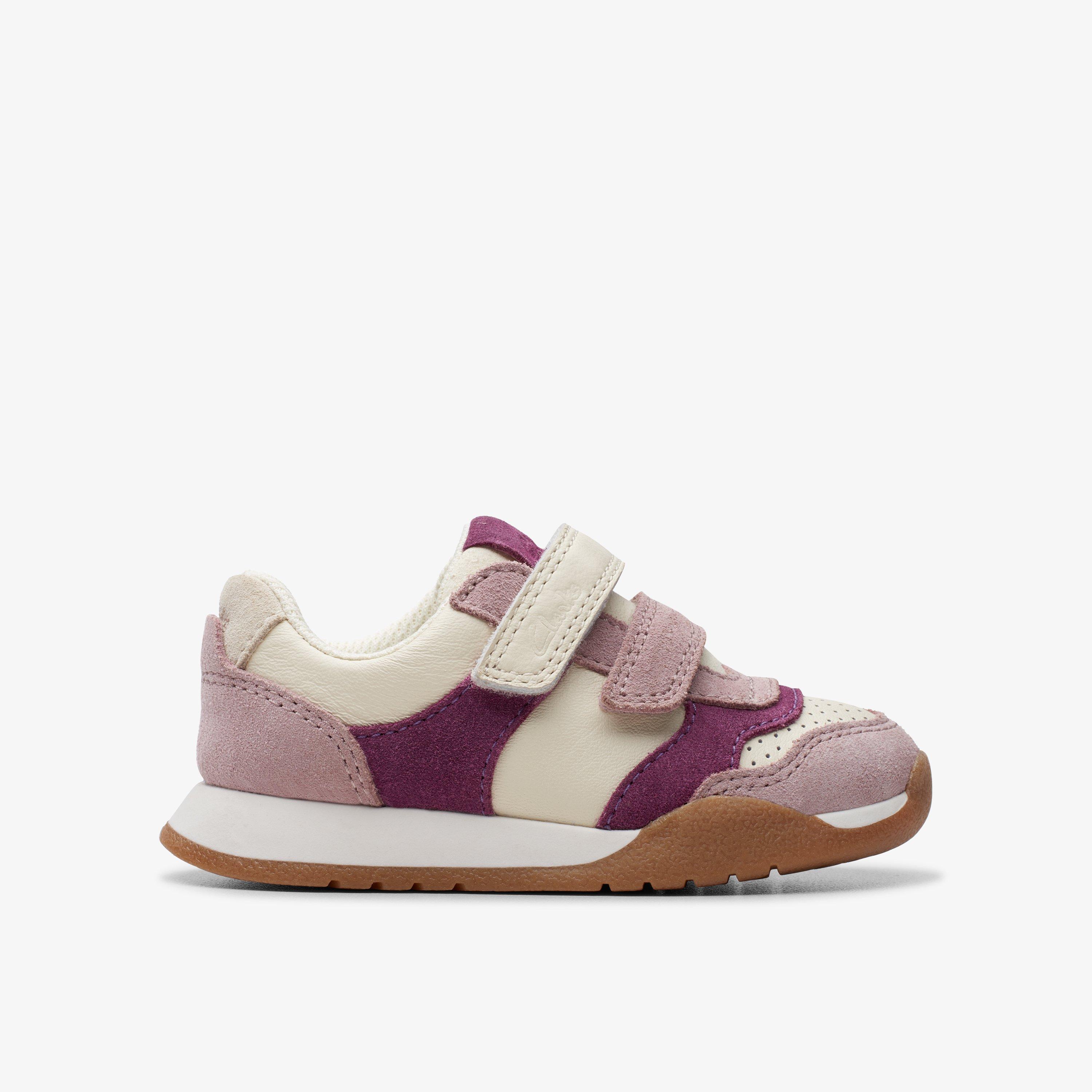 Clarks mini racer 2024 Boys Aeon Pace Kid White Trainers Clarks Outlet