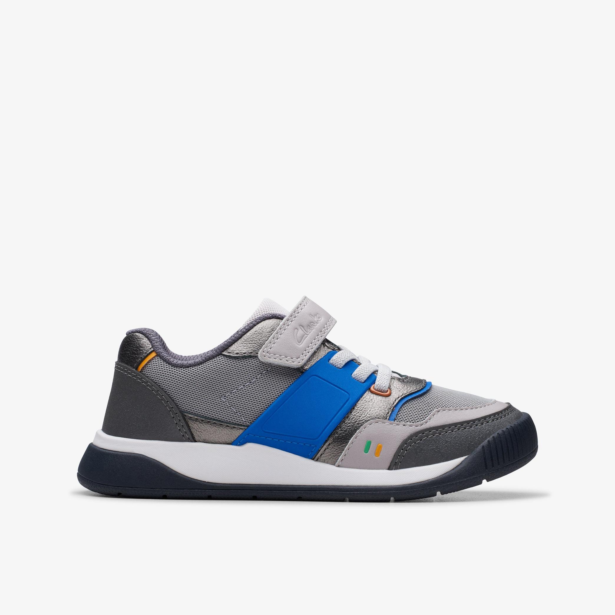 Lune Flex Kid Grey/Blue Trainers, view 1 of 7