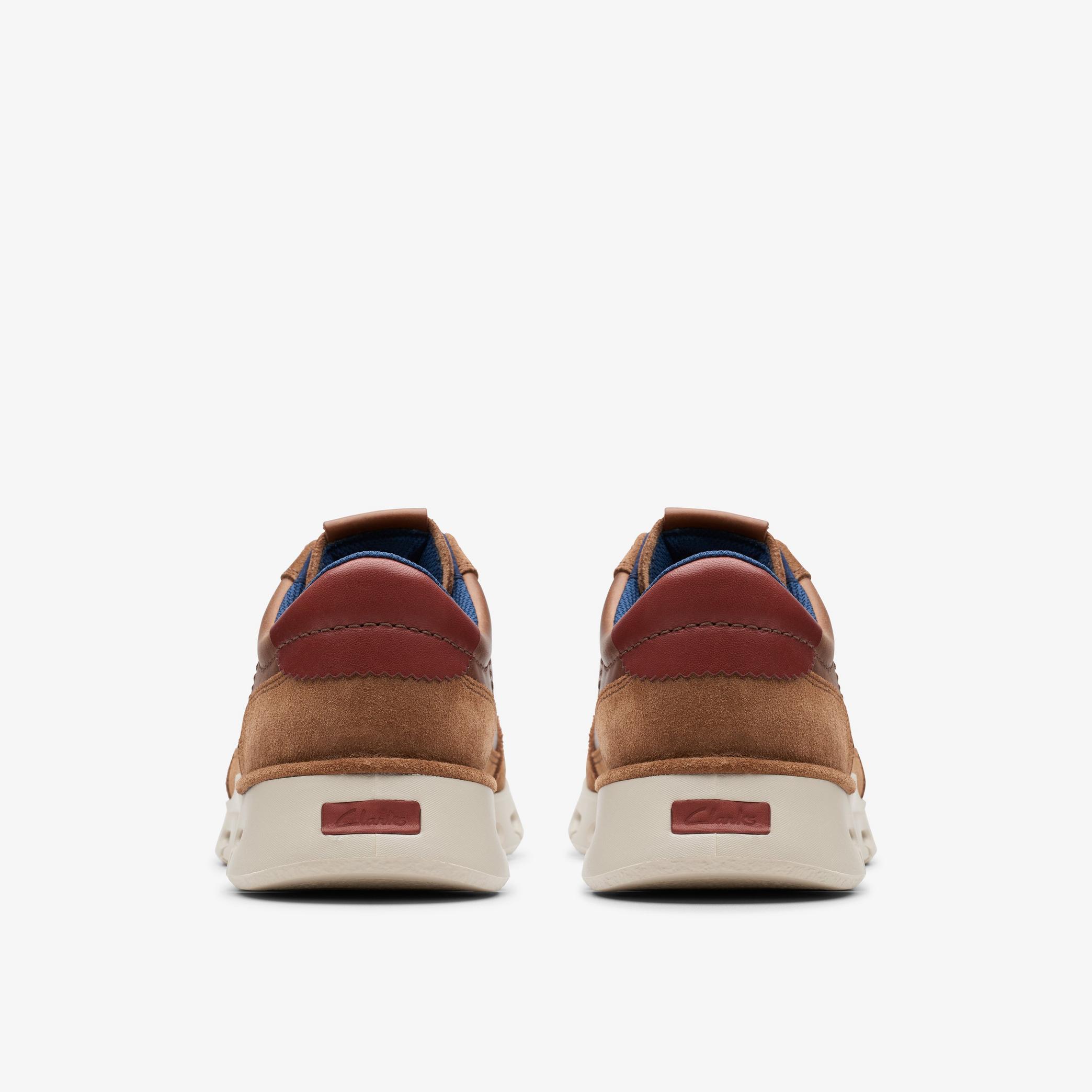 Nature X One Dark Tan Leather Sneakers, view 5 of 6