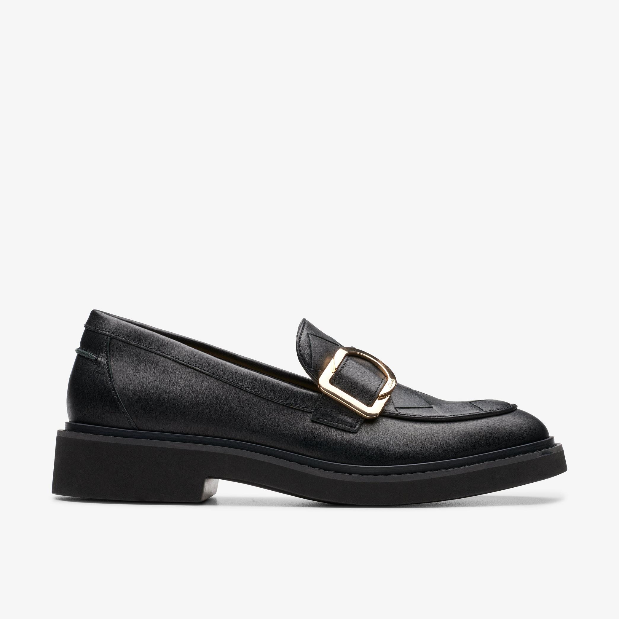 SPLEND PENNY Black Leather Loafers, view 1 of 6
