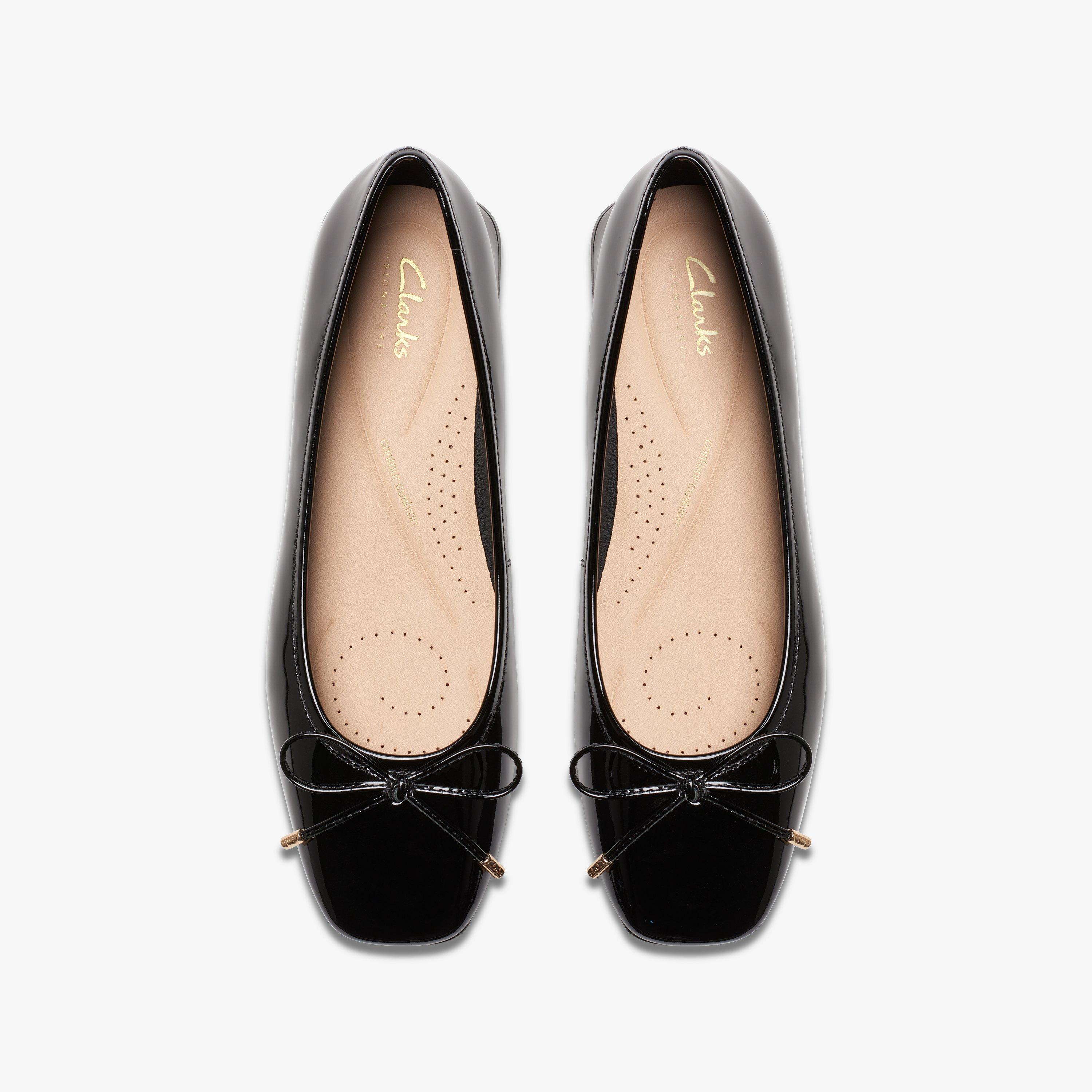 Clarks black cheap ballet flats