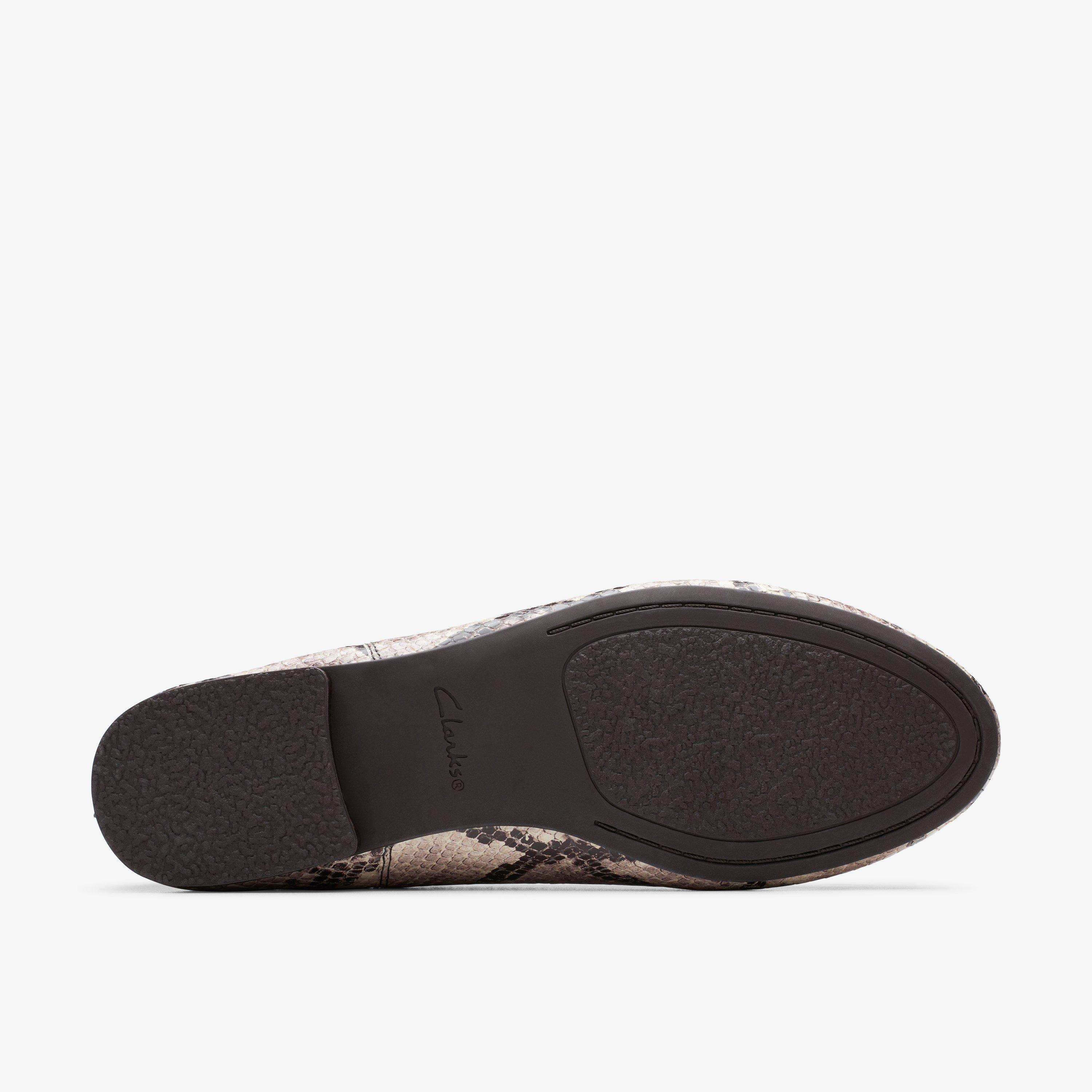 Clarks 2024 snakeskin flats