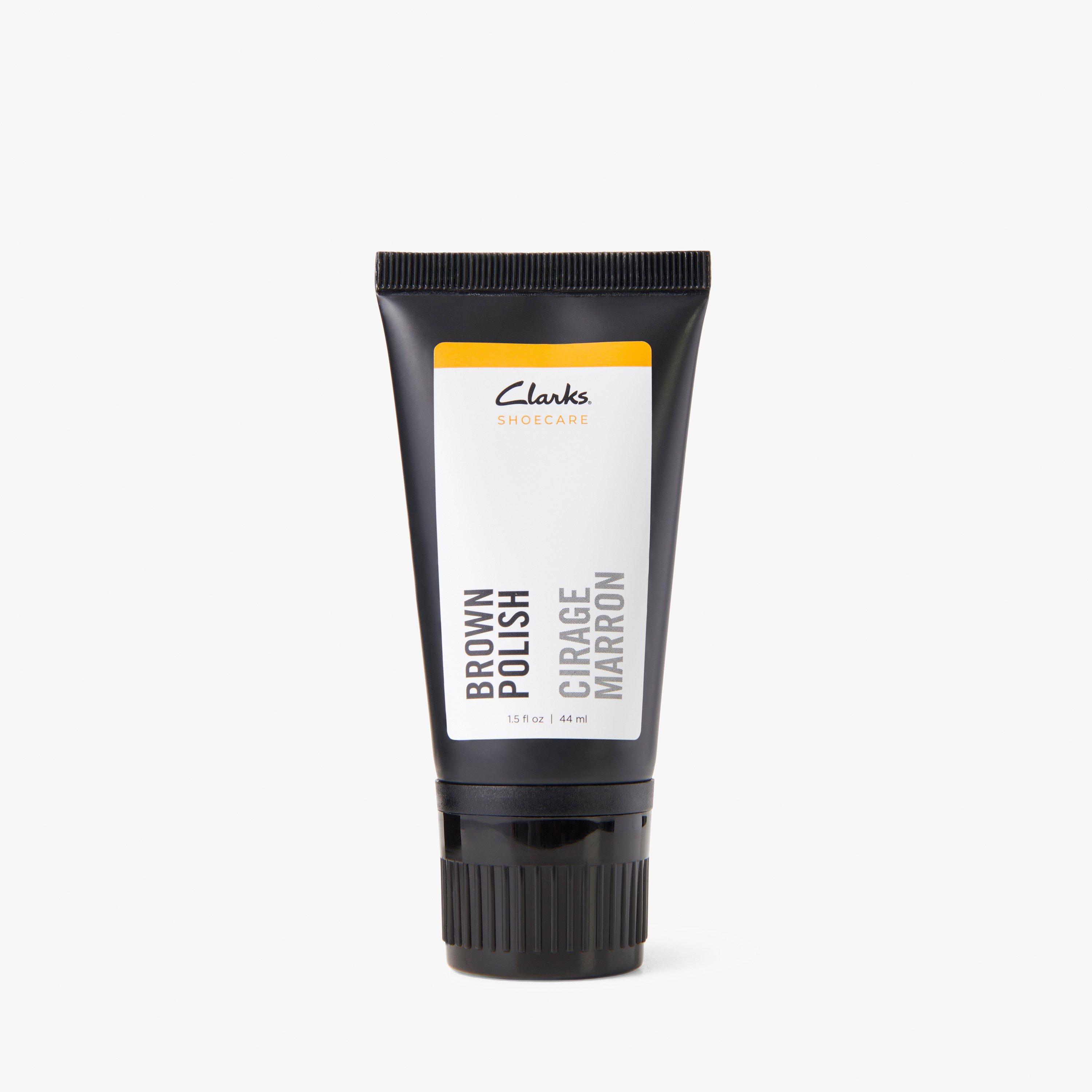 Clarks brown on sale shoe polish