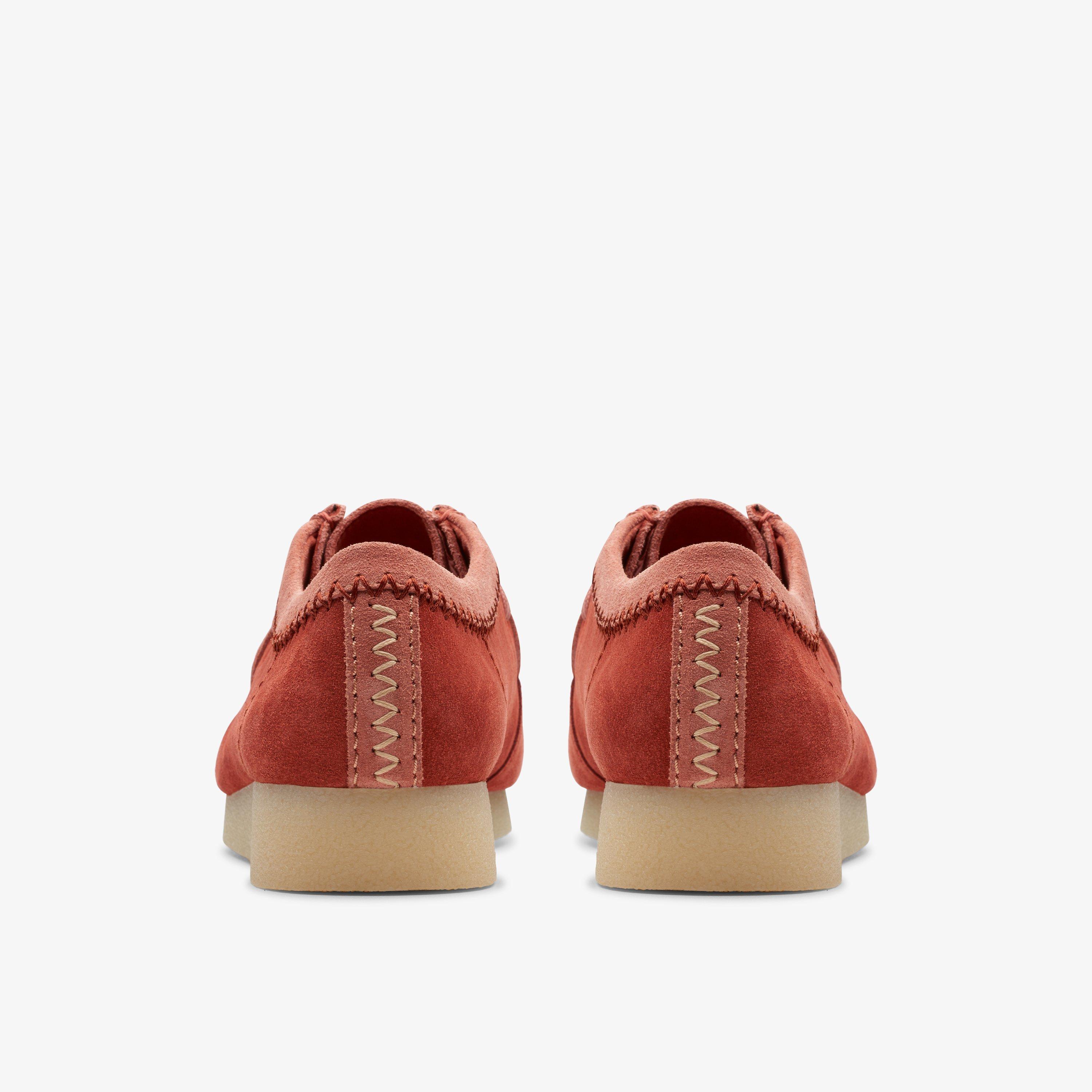 Clarks red cheap suede shoes