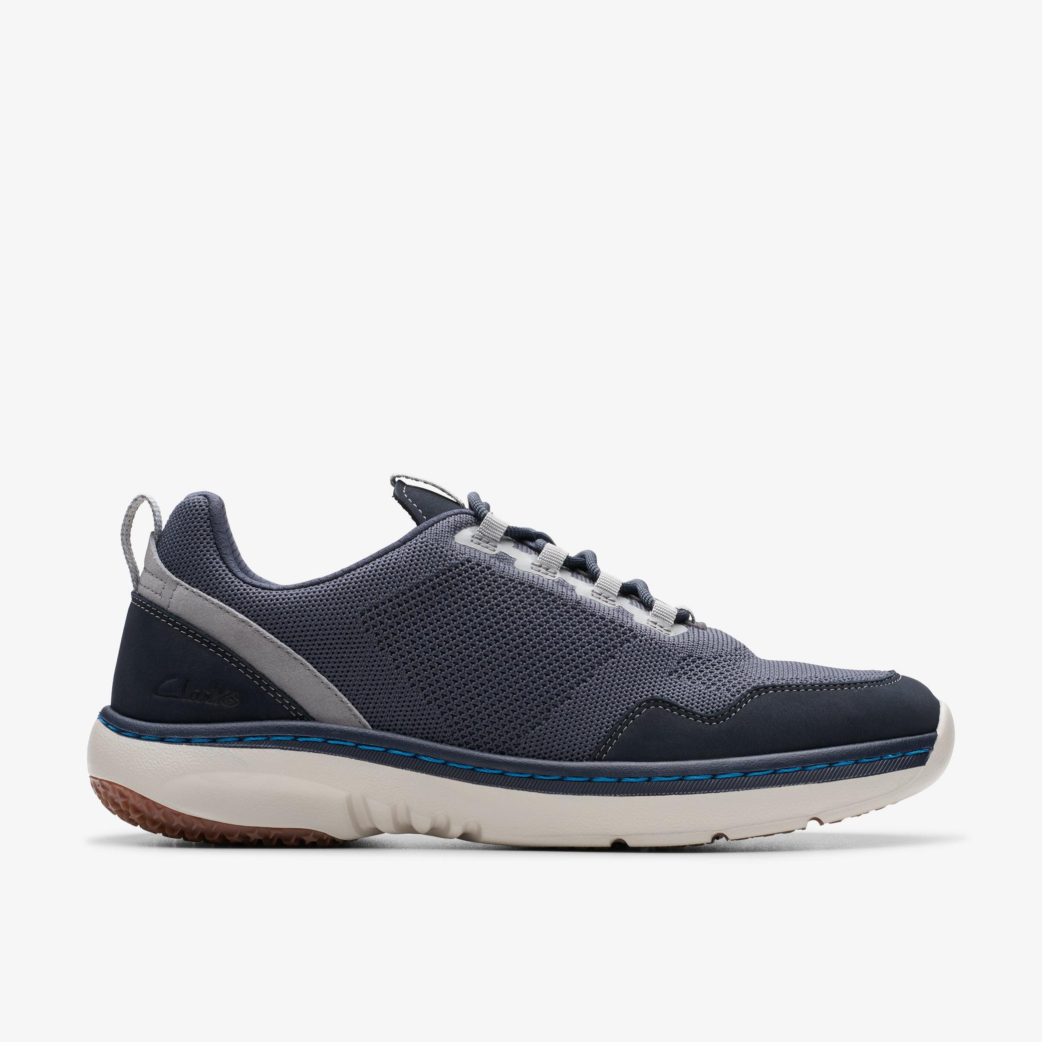 Clarks Pro Knit Navy Combination Sneakers, view 1 of 6