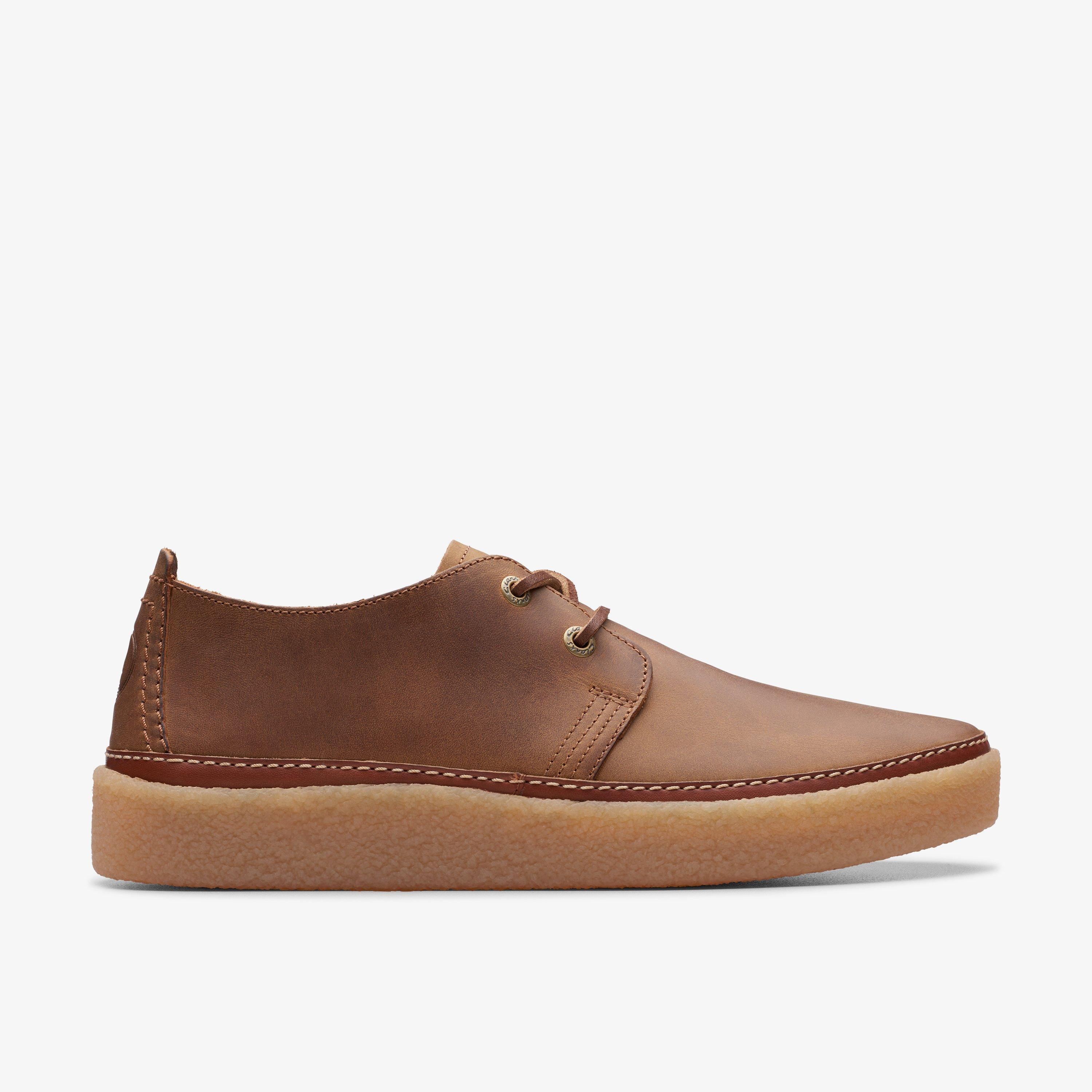 Clarkwood Low Schuhe aus bienenwachsfarbenem Leder für Herren | Clarks