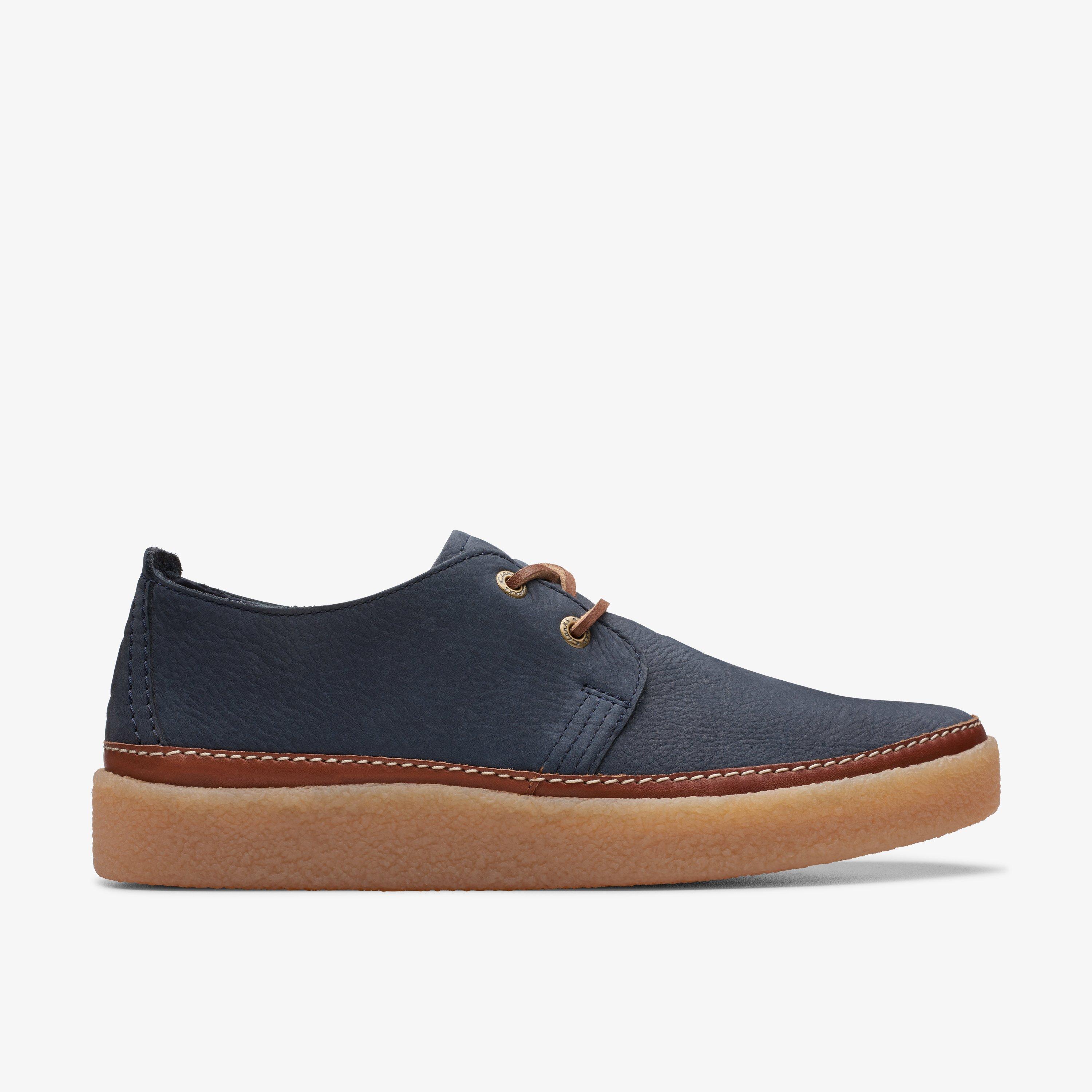 MENS Clarkwood Low Navy Nubuck Laces | Clarks US