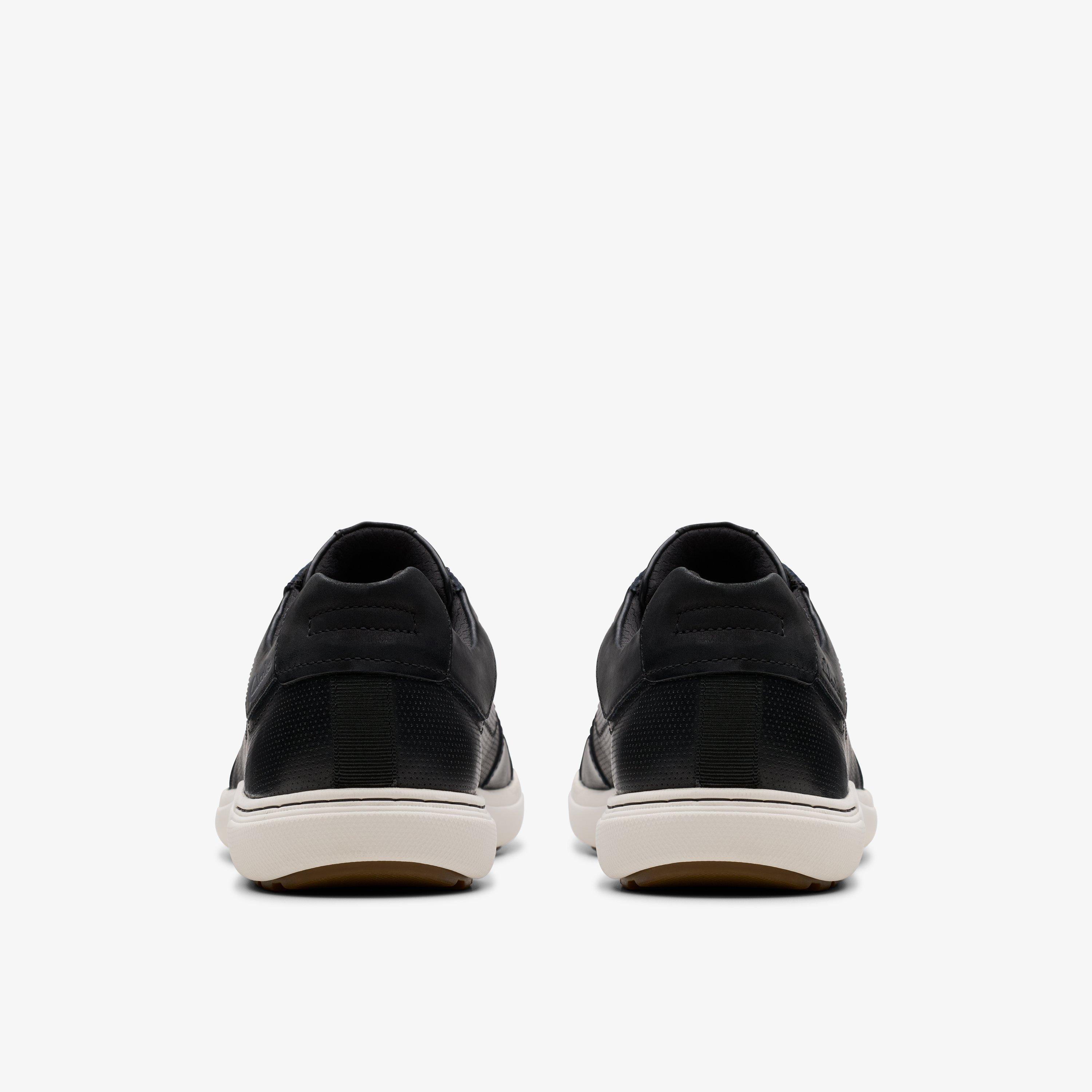Men's Mapstone Lace Black Leather Sneakers | Clarks US