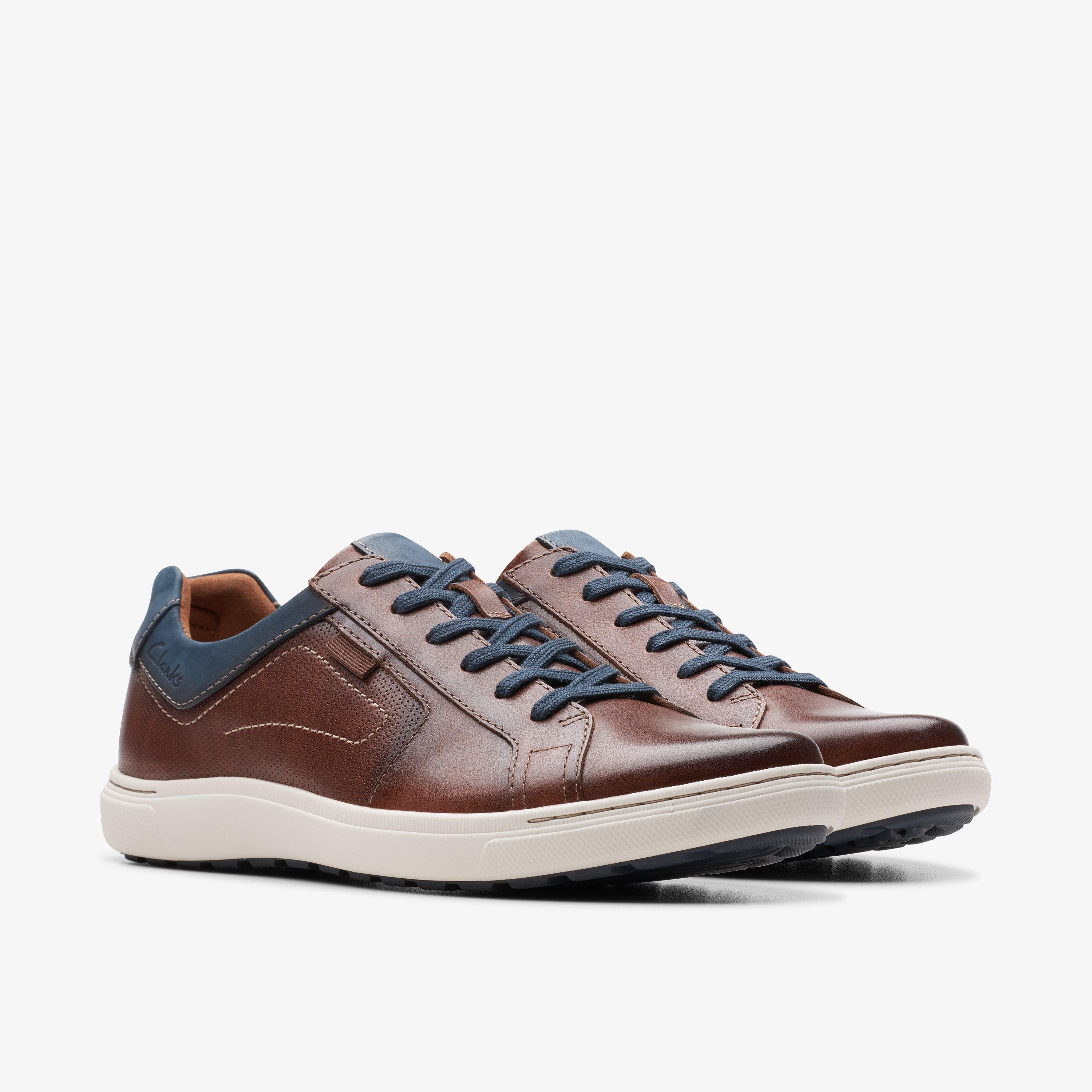 靴 CLARKS Clarks MAGNOLIA ZIP Navy Leather Shoes - Family Footwear Center