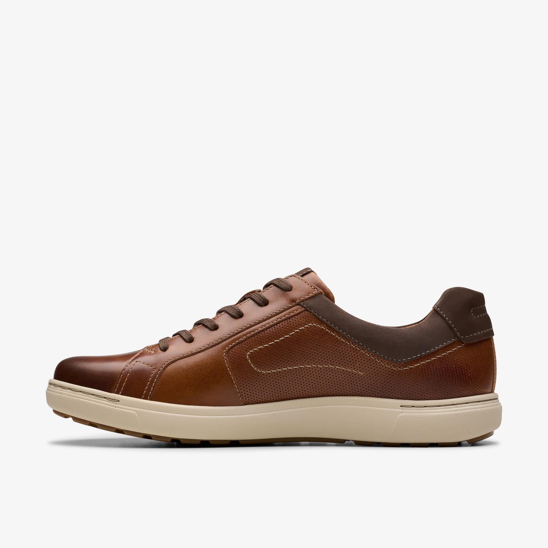 MENS Mapstone Lace Tan Leather Sneakers | Clarks US