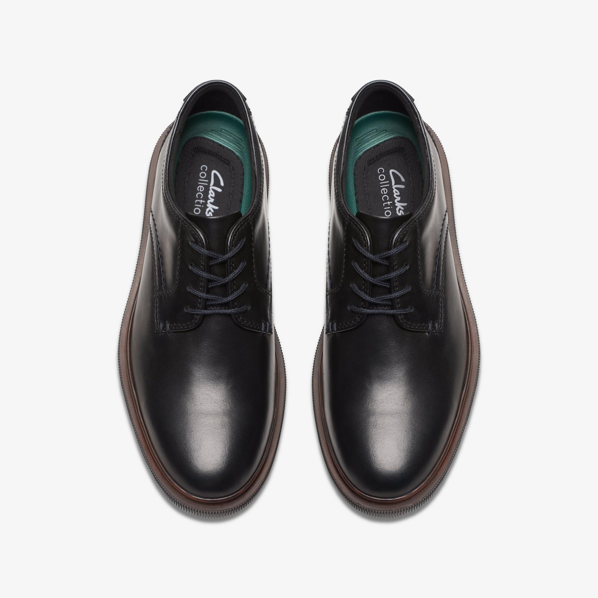 Burchill Derby Black Leather Brogues, view 6 of 6