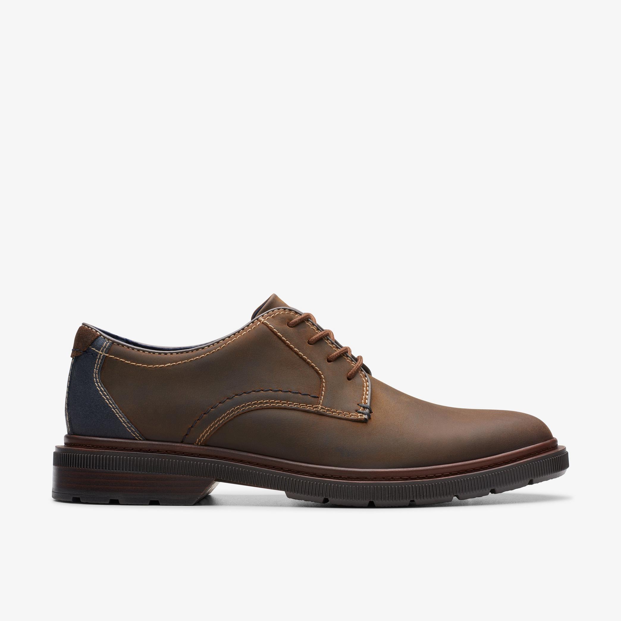 Burchill Derby Beeswax Leather Brogues, view 1 of 6