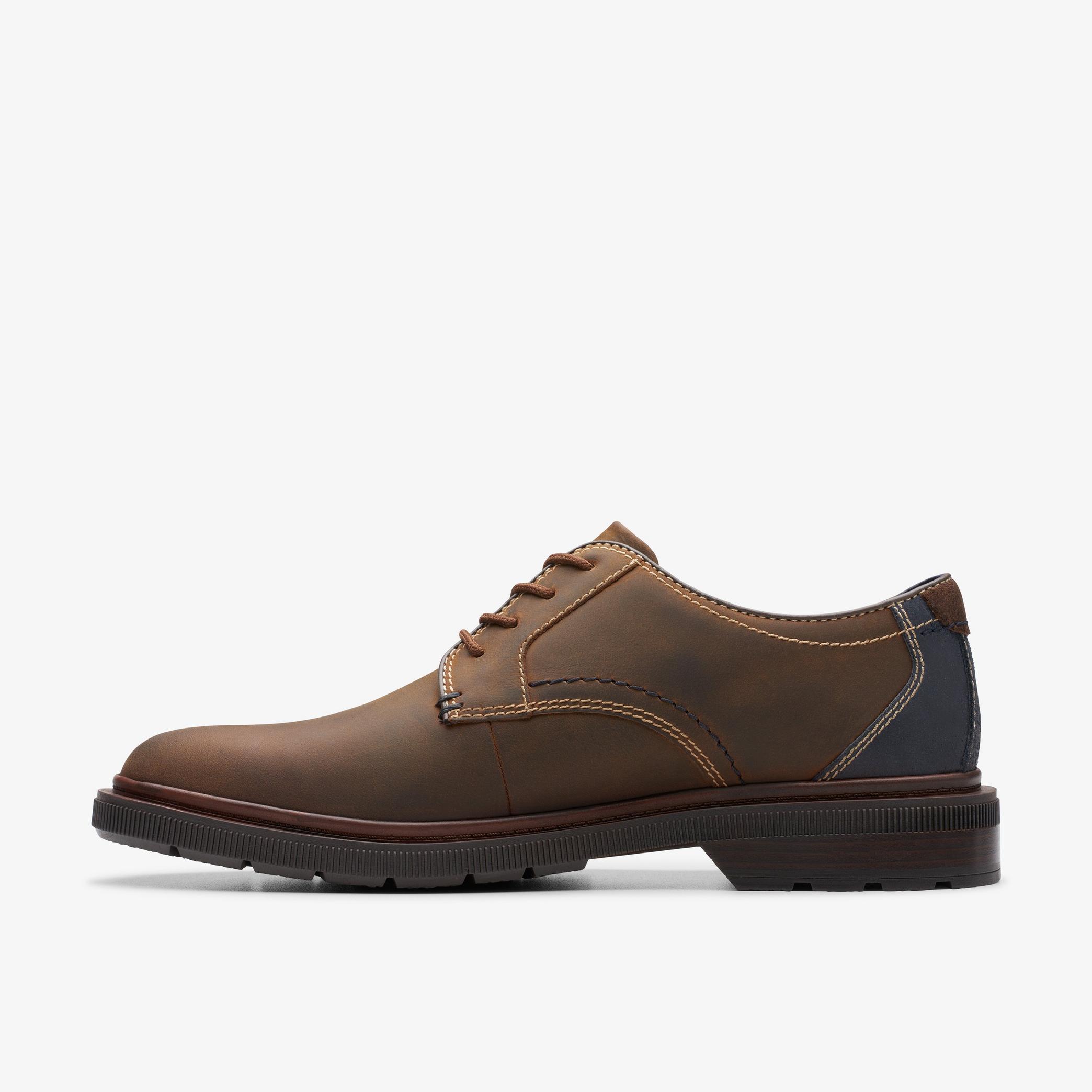 Burchill Derby Beeswax Leather Brogues, view 2 of 6