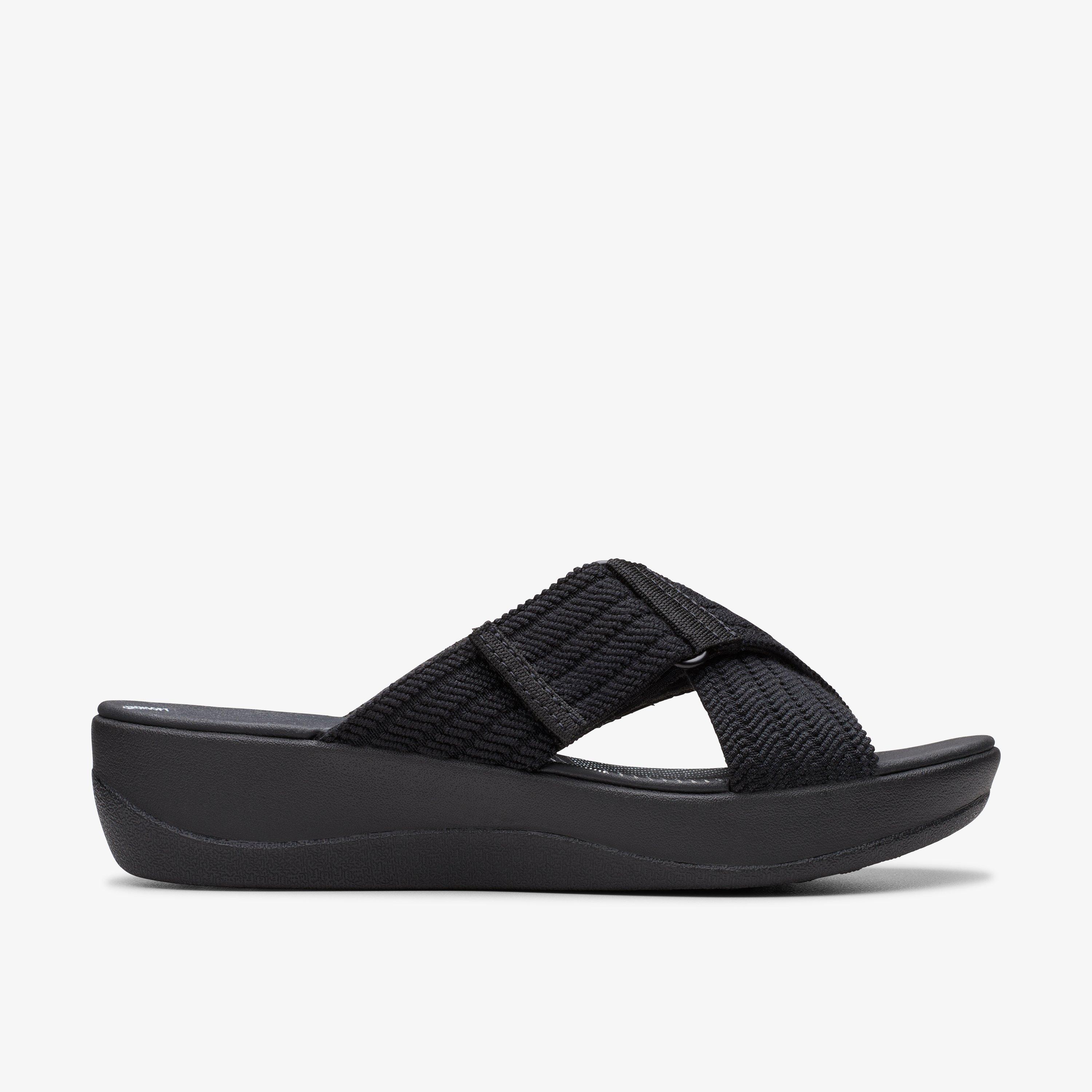 Womens Arla Wave Black Sandals | Clarks IE