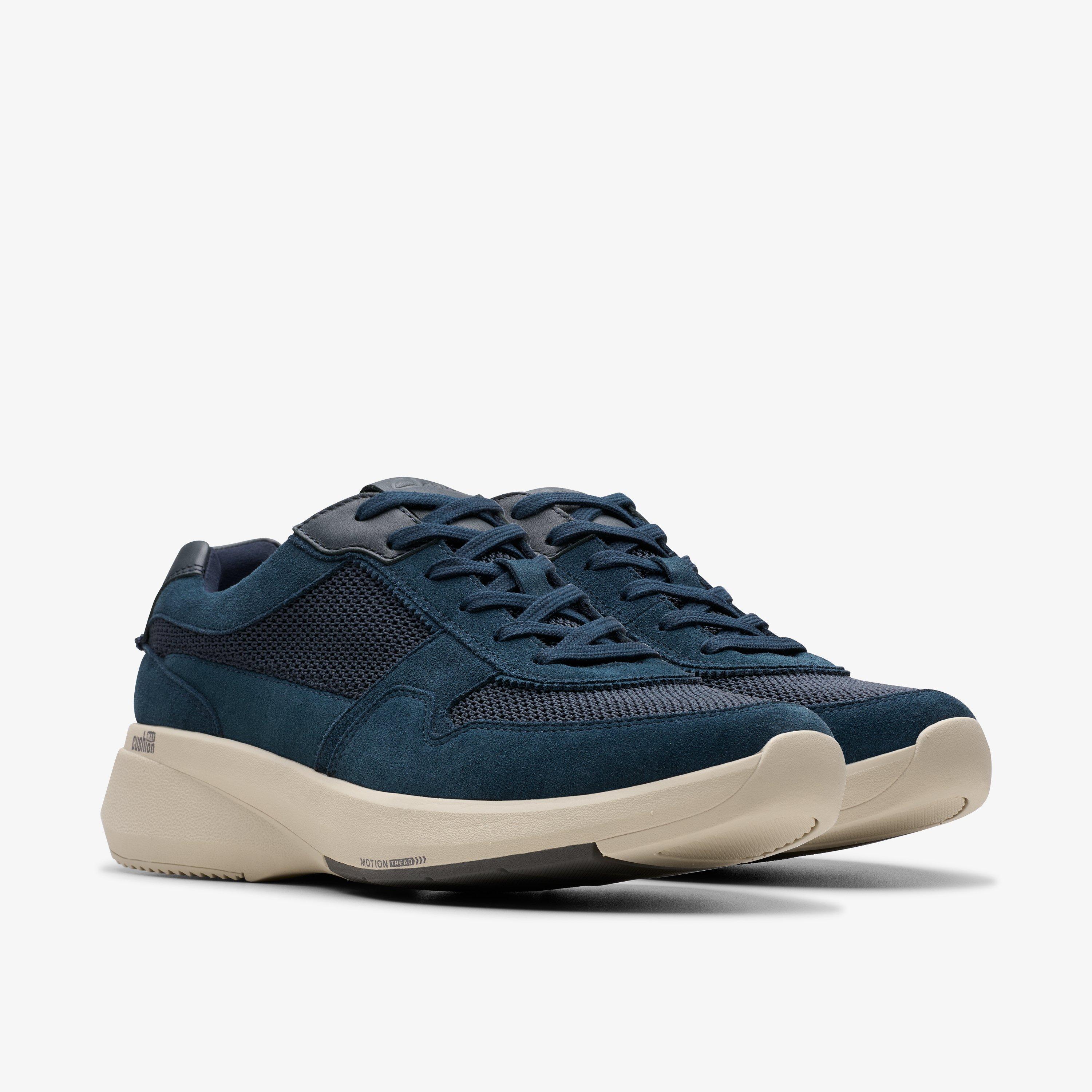 Baskets Clarks Lehman Mix Pour Homme - Confort Cushion Soft Et Semelle Légère (style Casual)