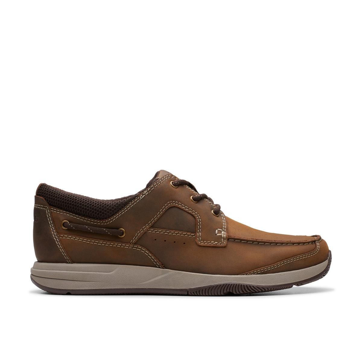 Clarks Mens Sailview Lace Slip-Ons,Boat Shoes