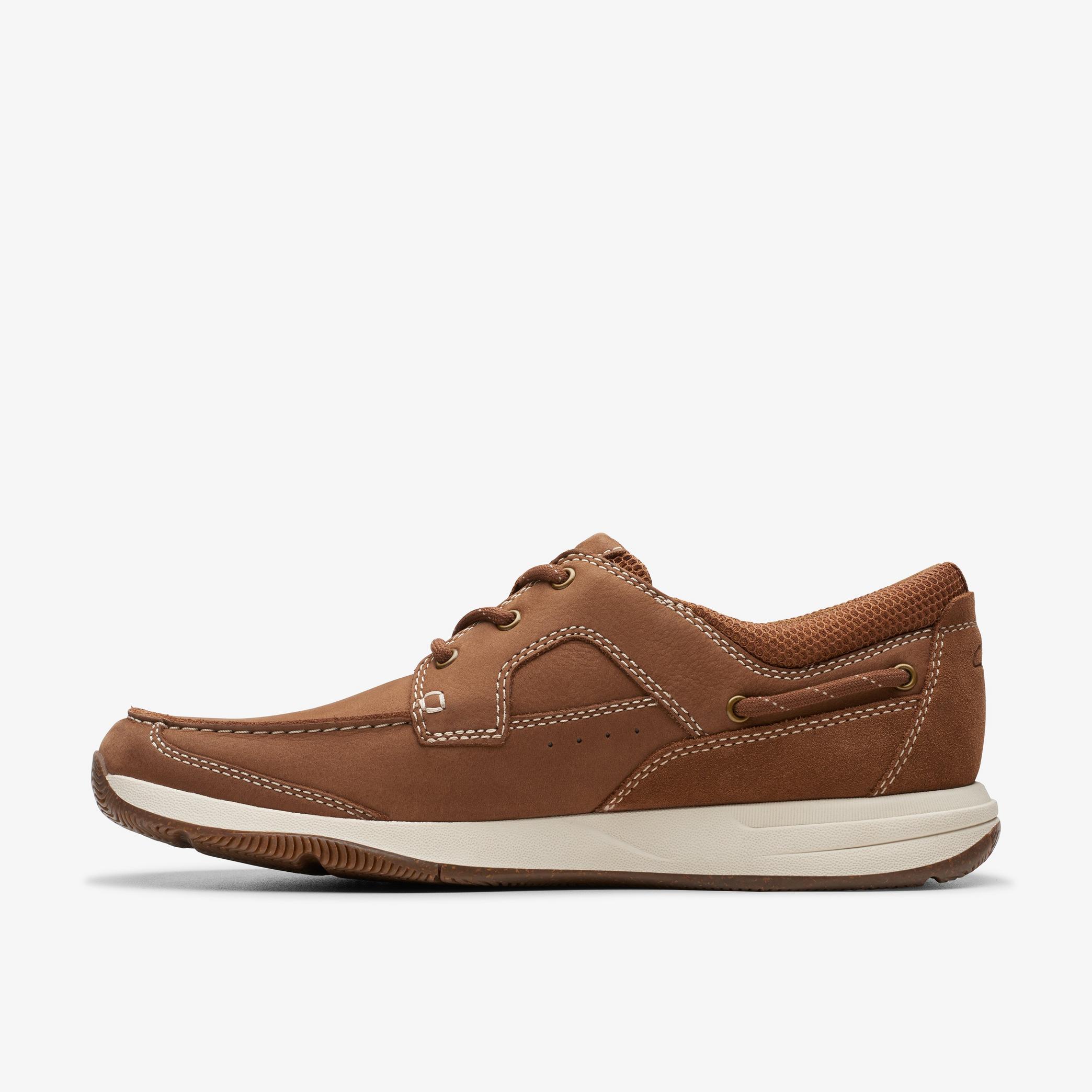 Sailview Lace Light Tan Nubuck Boat Shoes, view 2 of 6