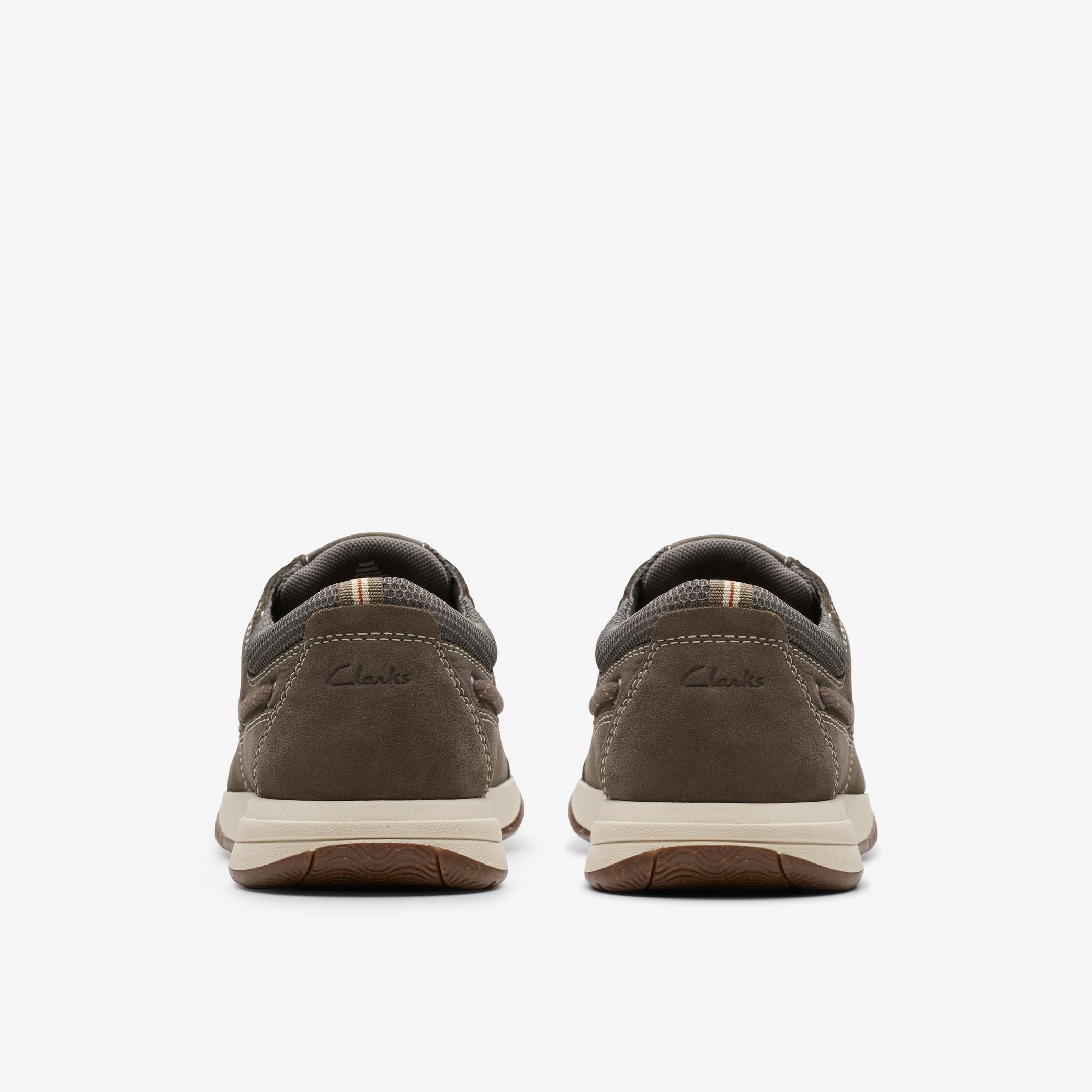 MENS Sailview Lace Taupe Nubuck Boat Shoes | Clarks CA