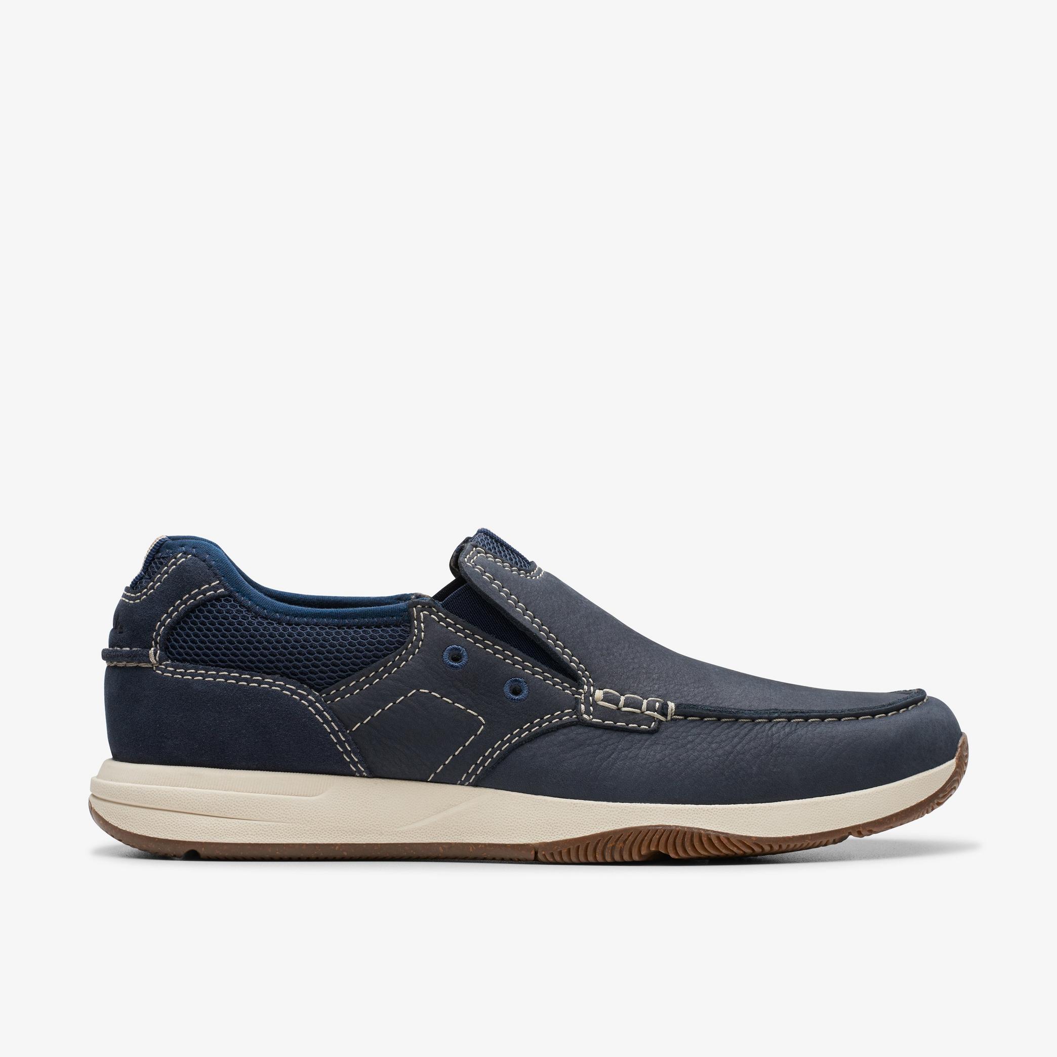 Sailview Step Navy Nubuck Boat Shoes, view 1 of 6