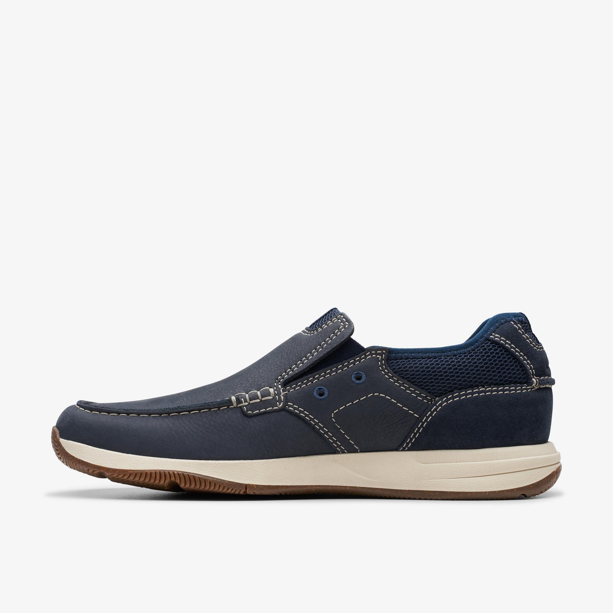 Sailview Step Navy Nubuck Boat Shoes, view 2 of 6