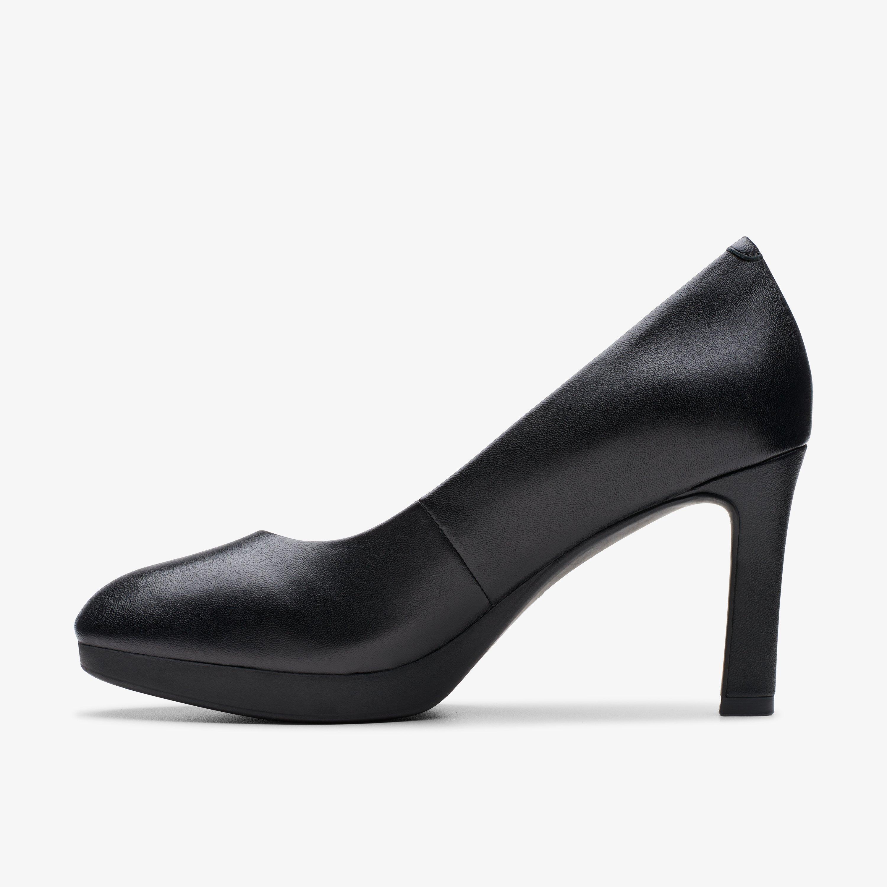 Clarks ladies black shoes outlet sale