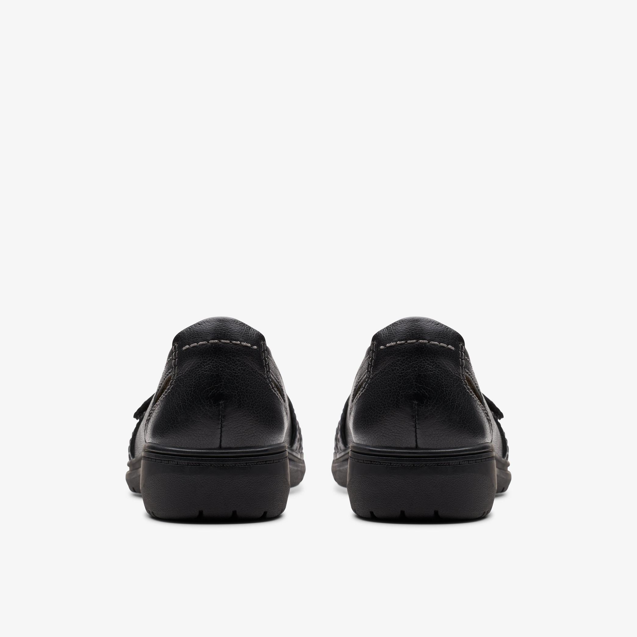 Carleigh Eliza Black Leather Slip Ons, view 5 of 6