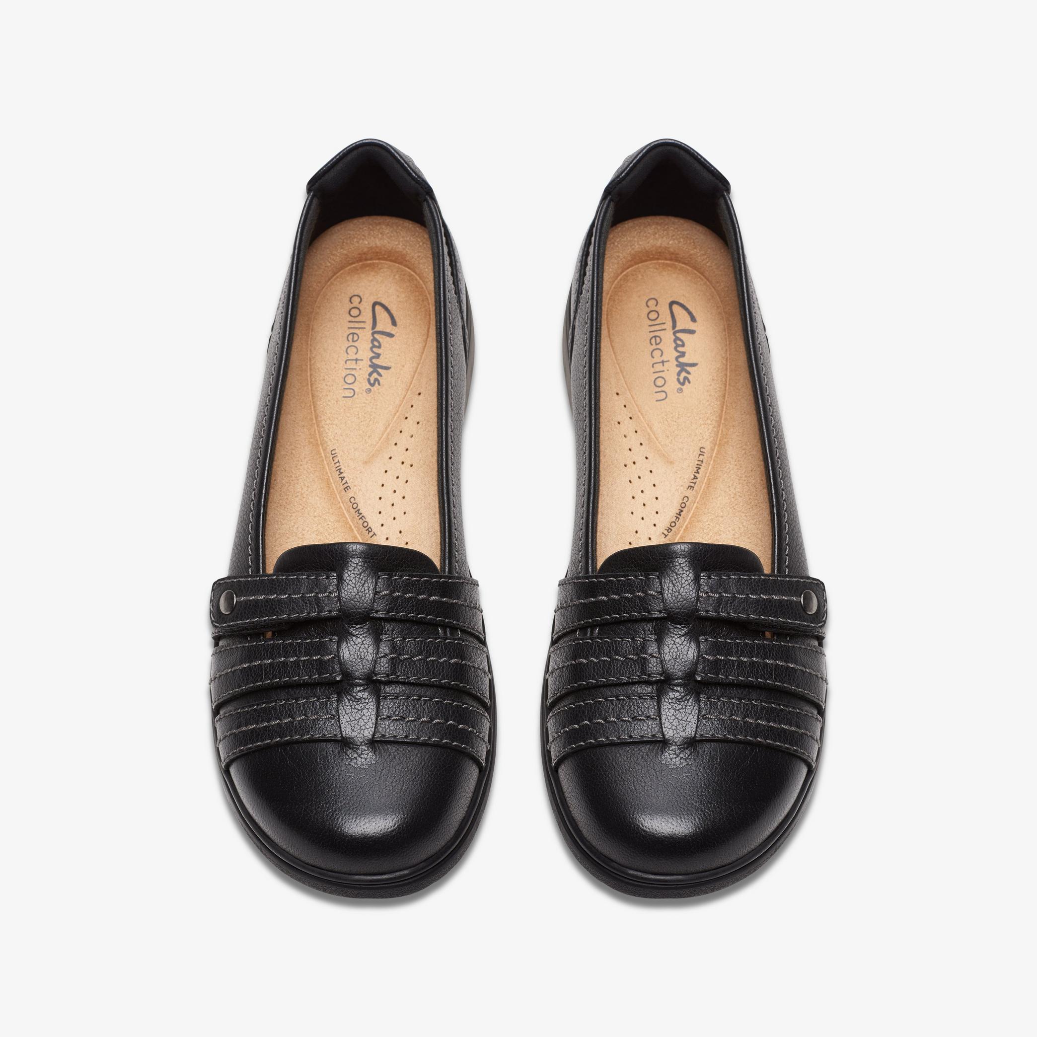 Carleigh Eliza Black Leather Slip Ons, view 6 of 6