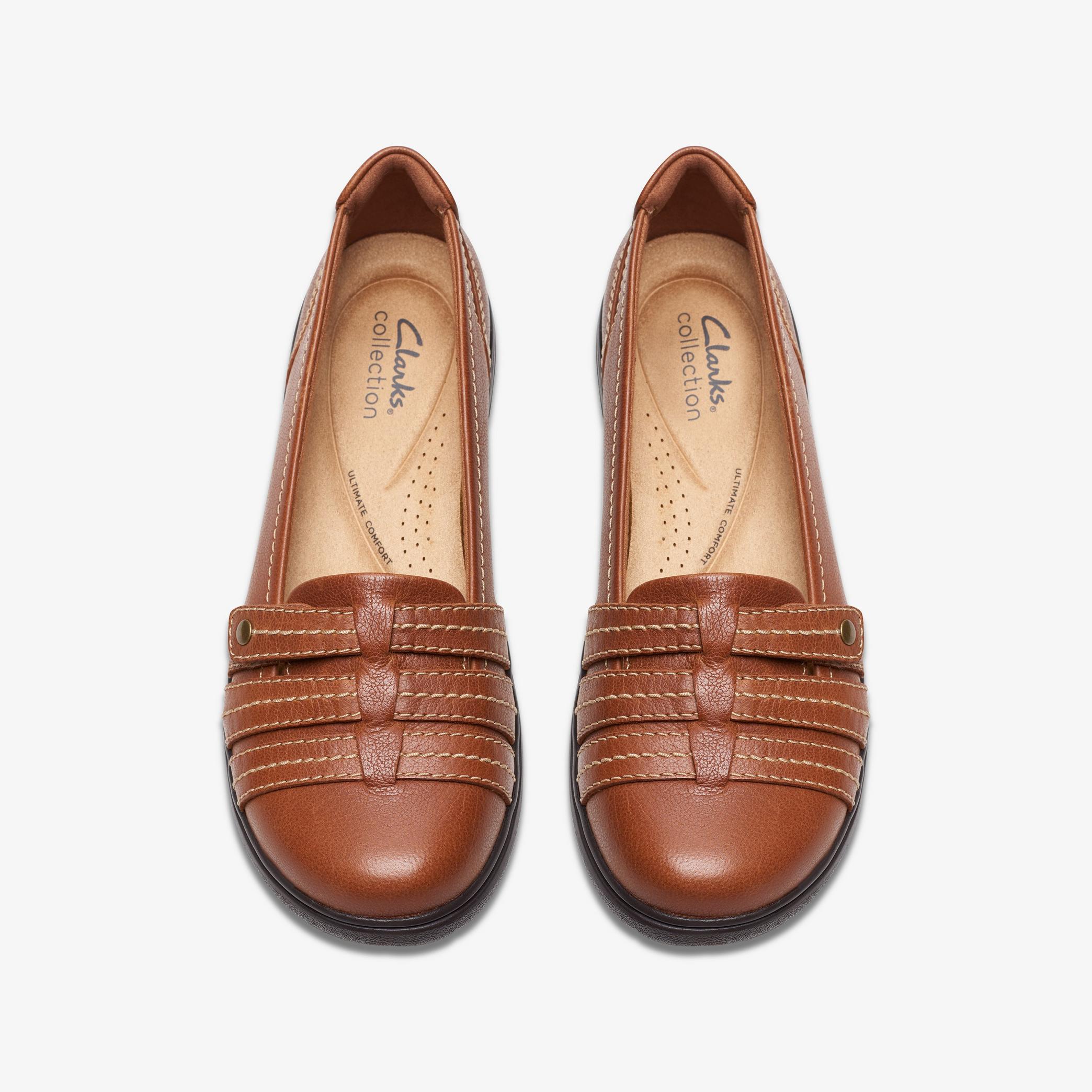 Carleigh Eliza Tan Leather Slip Ons, view 6 of 6