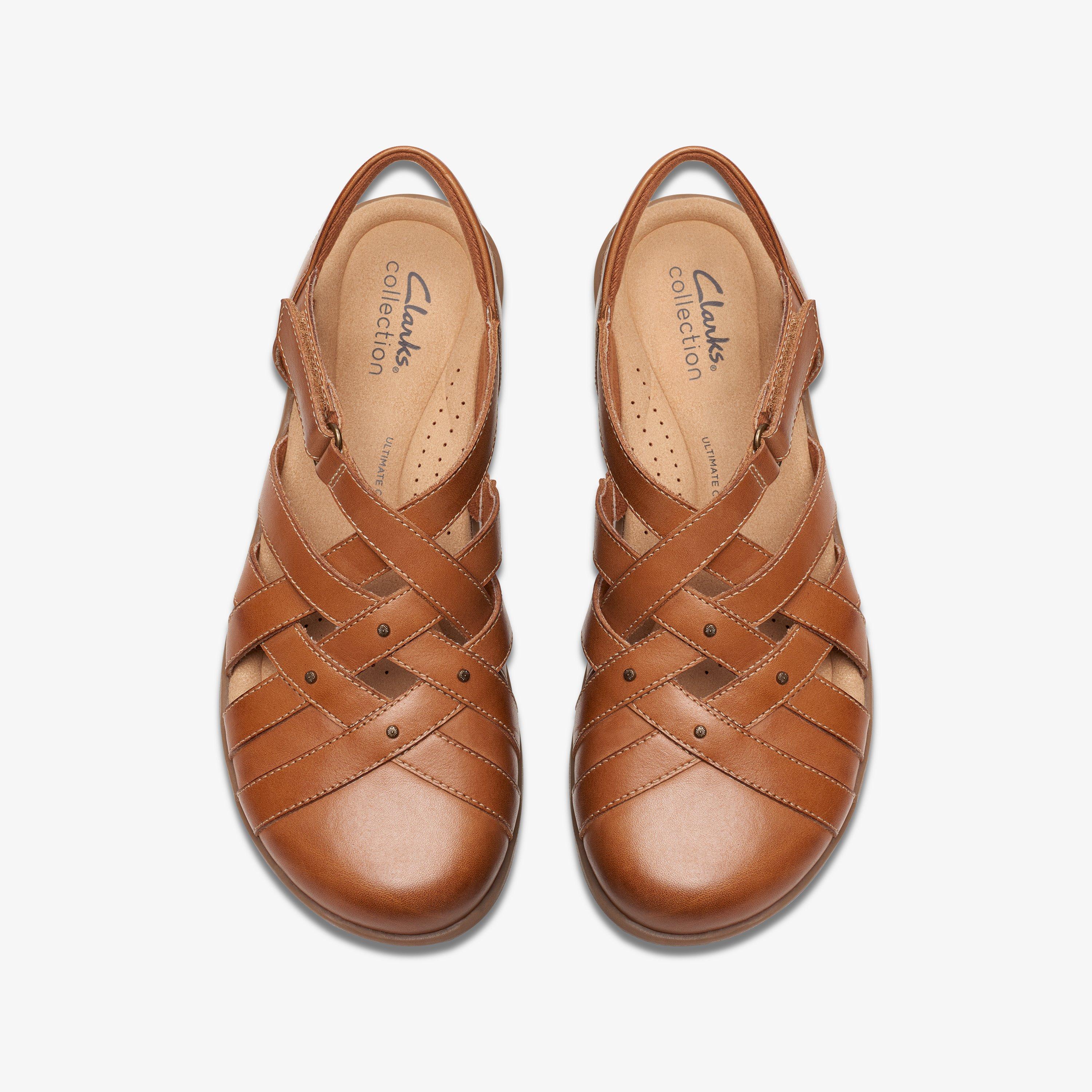 Leather clarks store ladies sandals