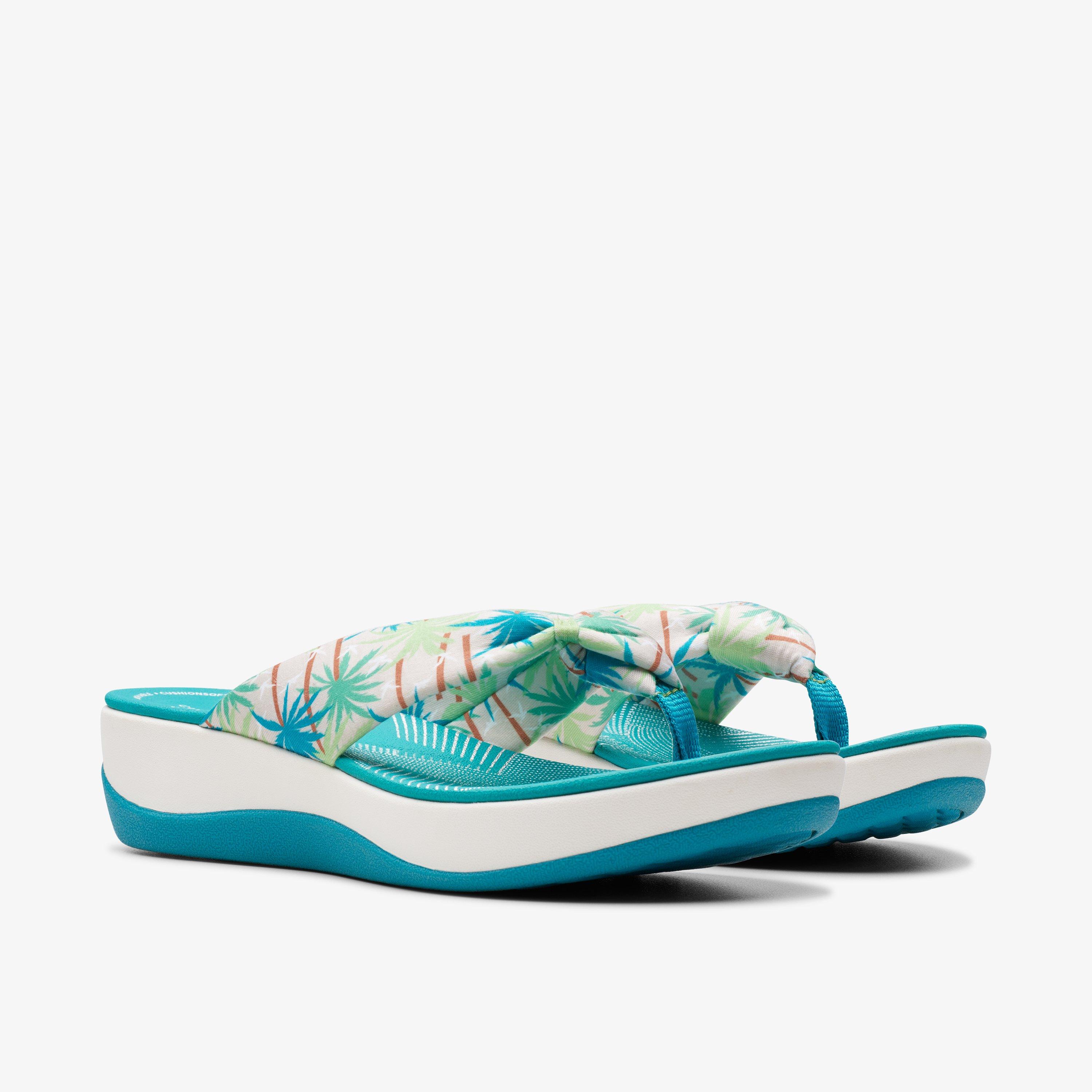 WOMENS Arla Glison Green Combination Flip Flop | Clarks US