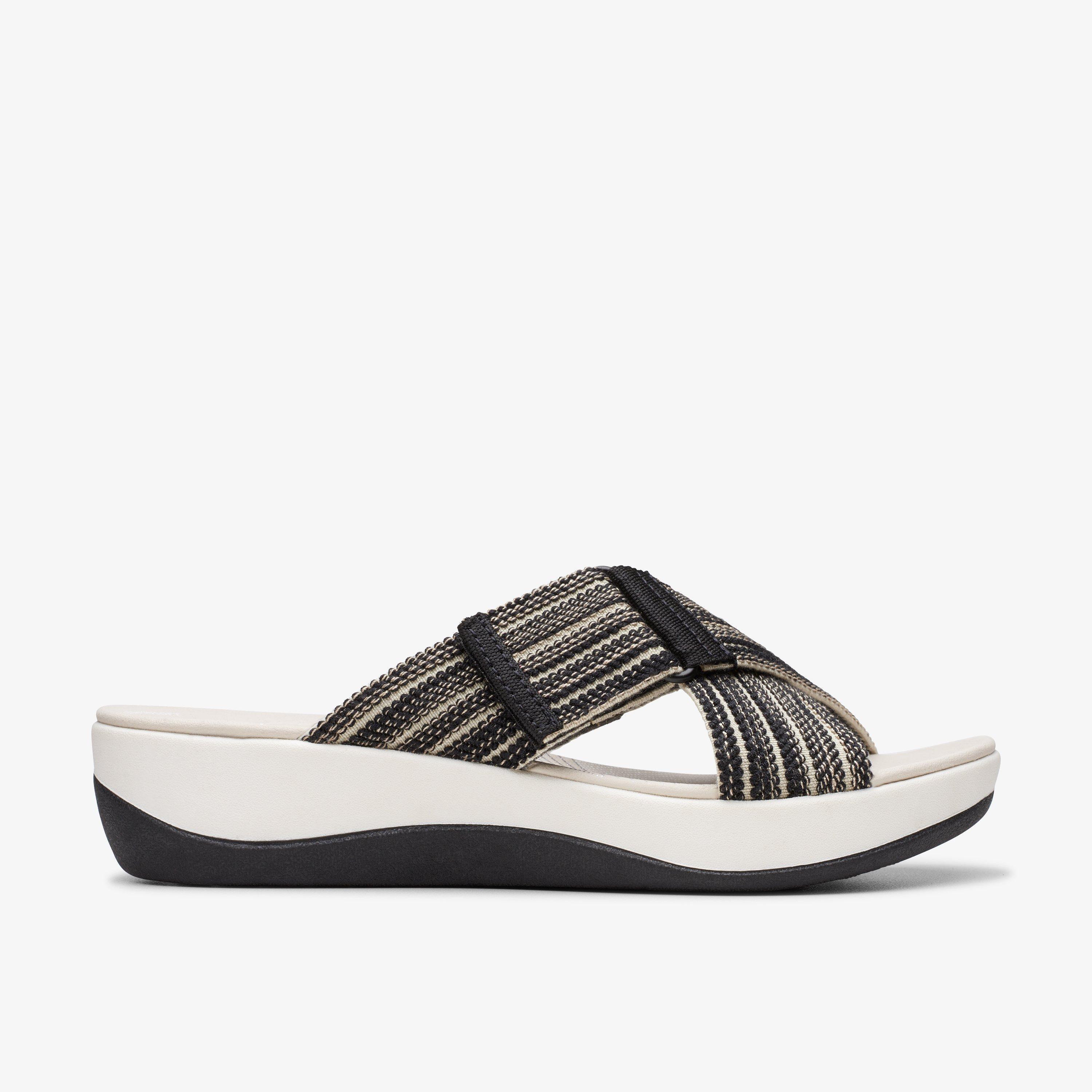 Womens Arla Wave Black Combination Sandals | Clarks US