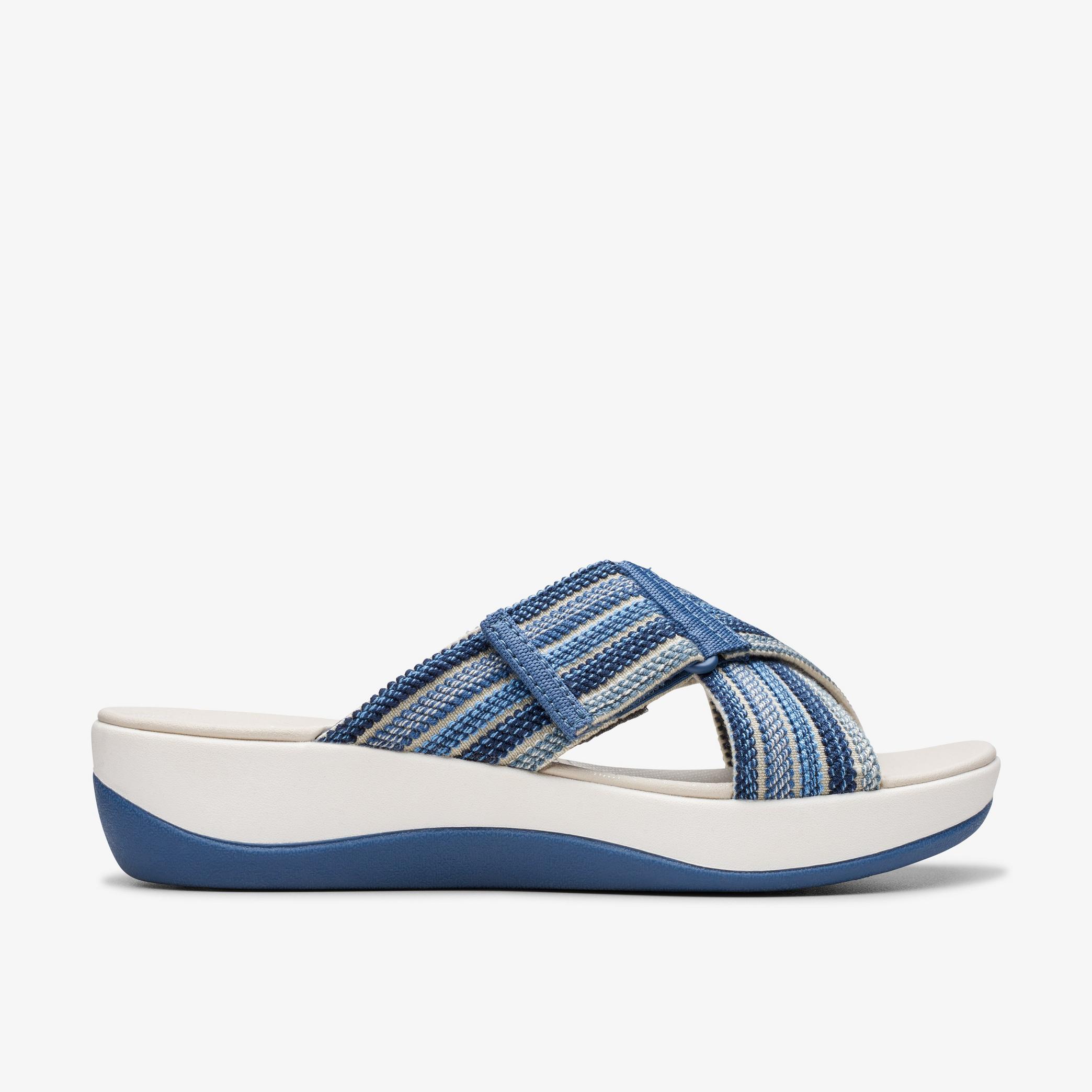 Womens Arla Wave Blue Combination Sandals | Clarks US