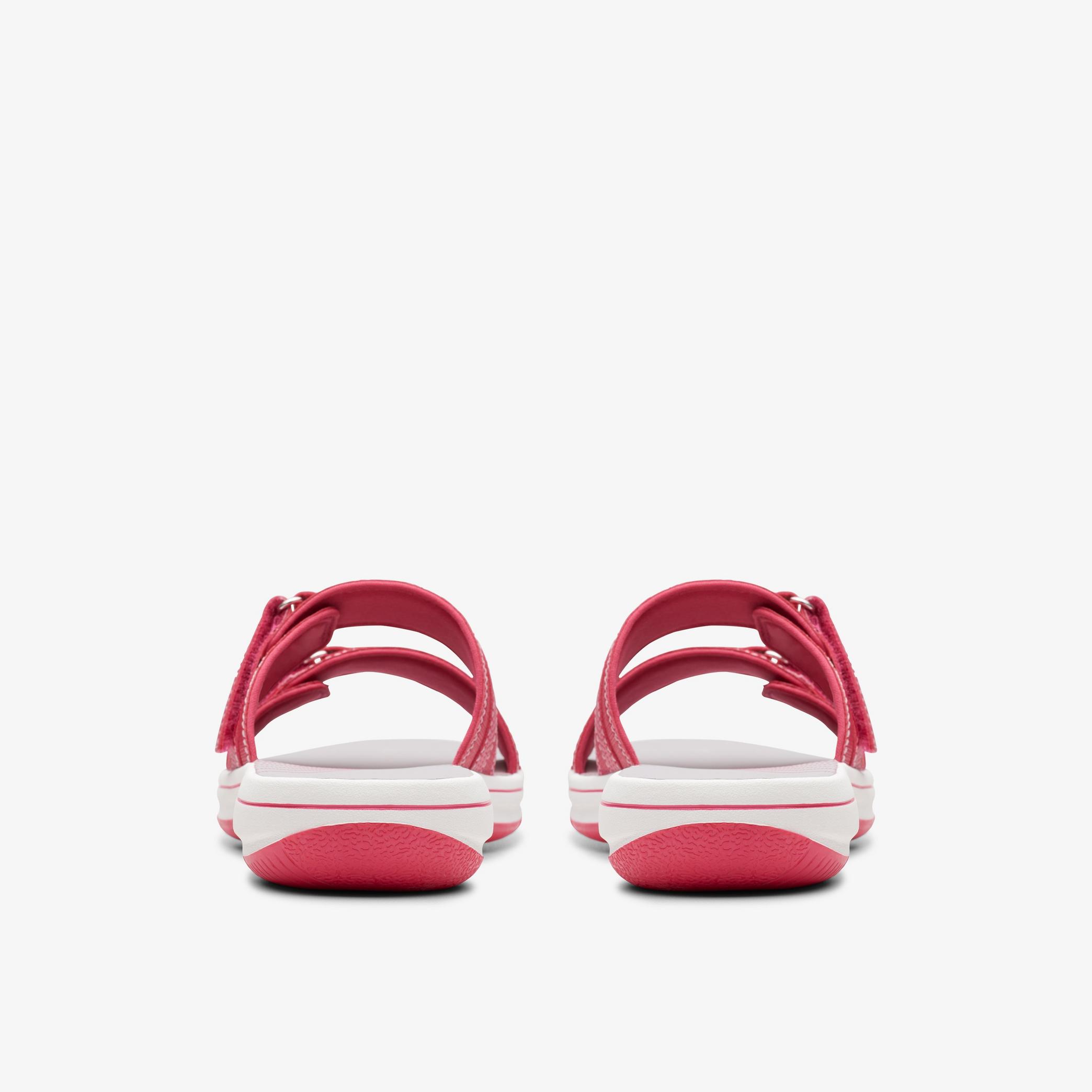 Sandales plates combinées rose vif Breeze Piper, vue 5 de 6