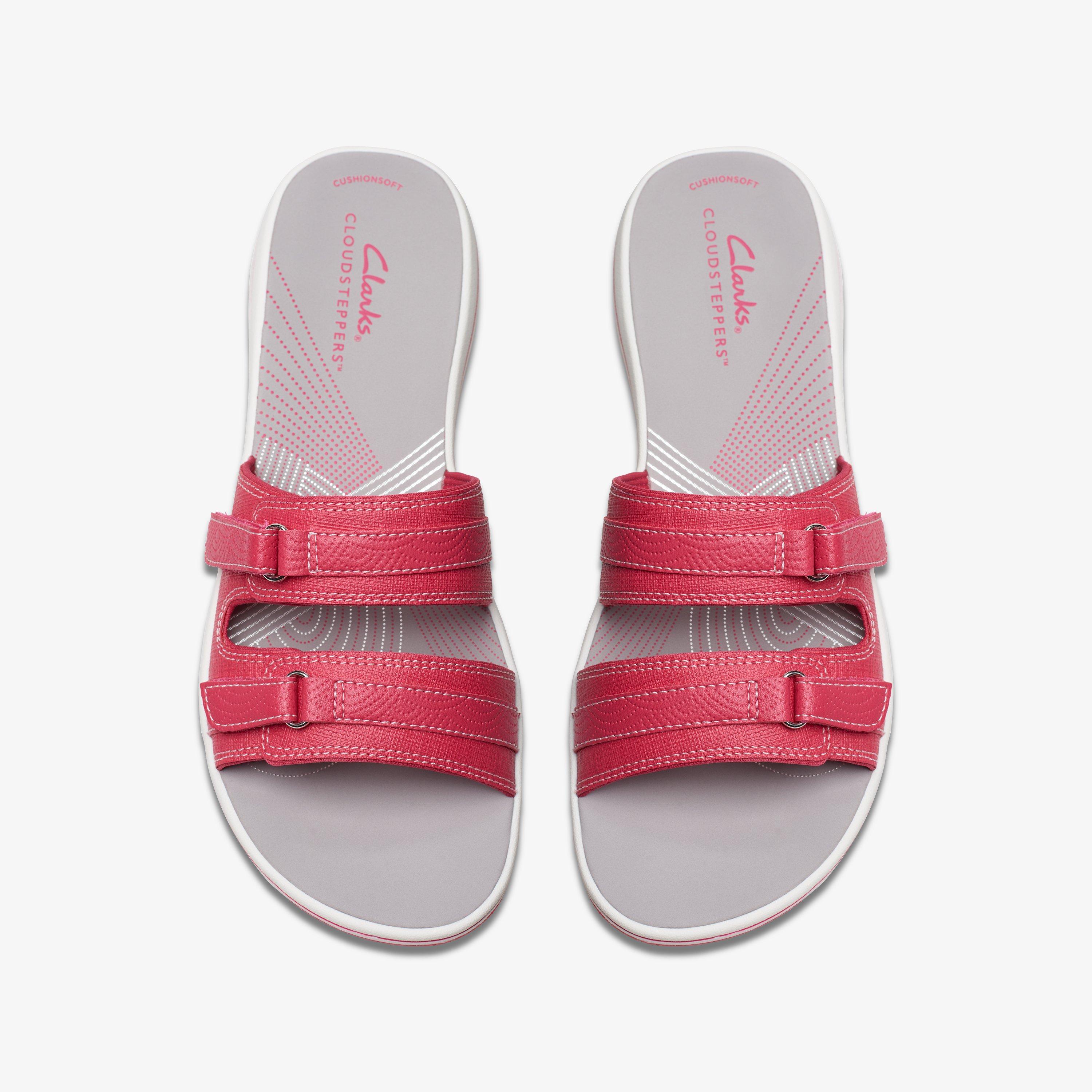 Clarks pink flip flops online