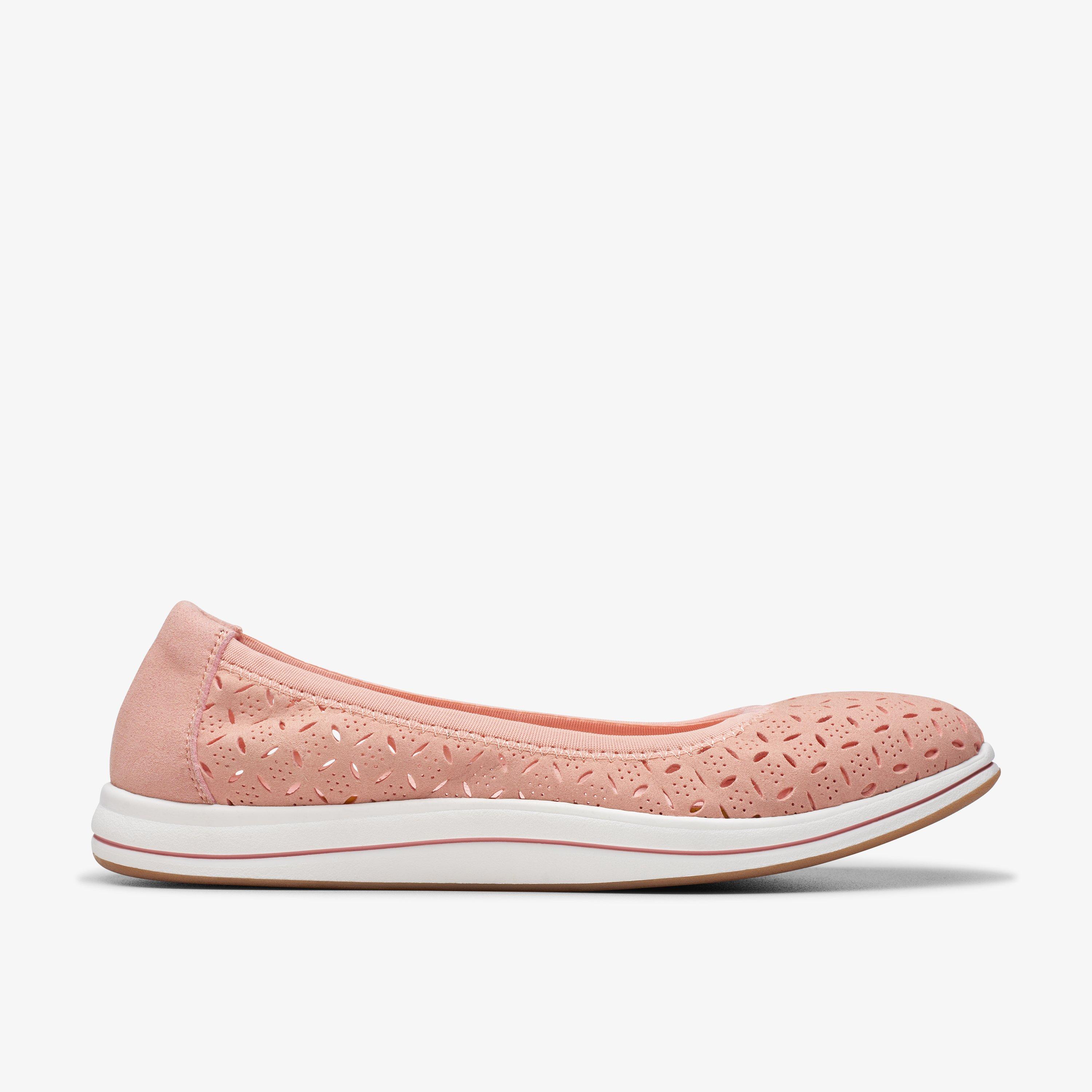 WOMENS Breeze Roam Peach Slip Ons | Clarks US