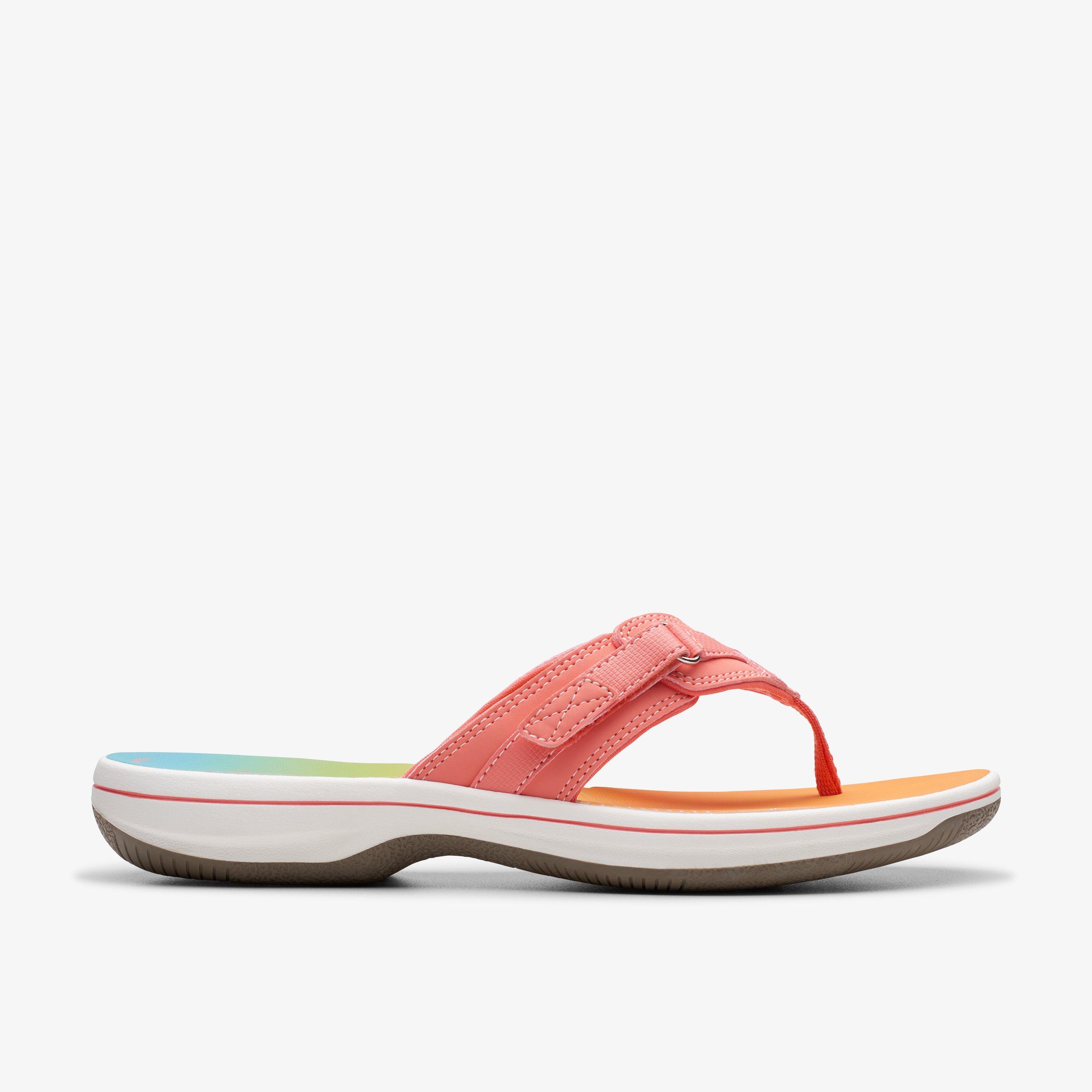 Clarks flip store flops pink