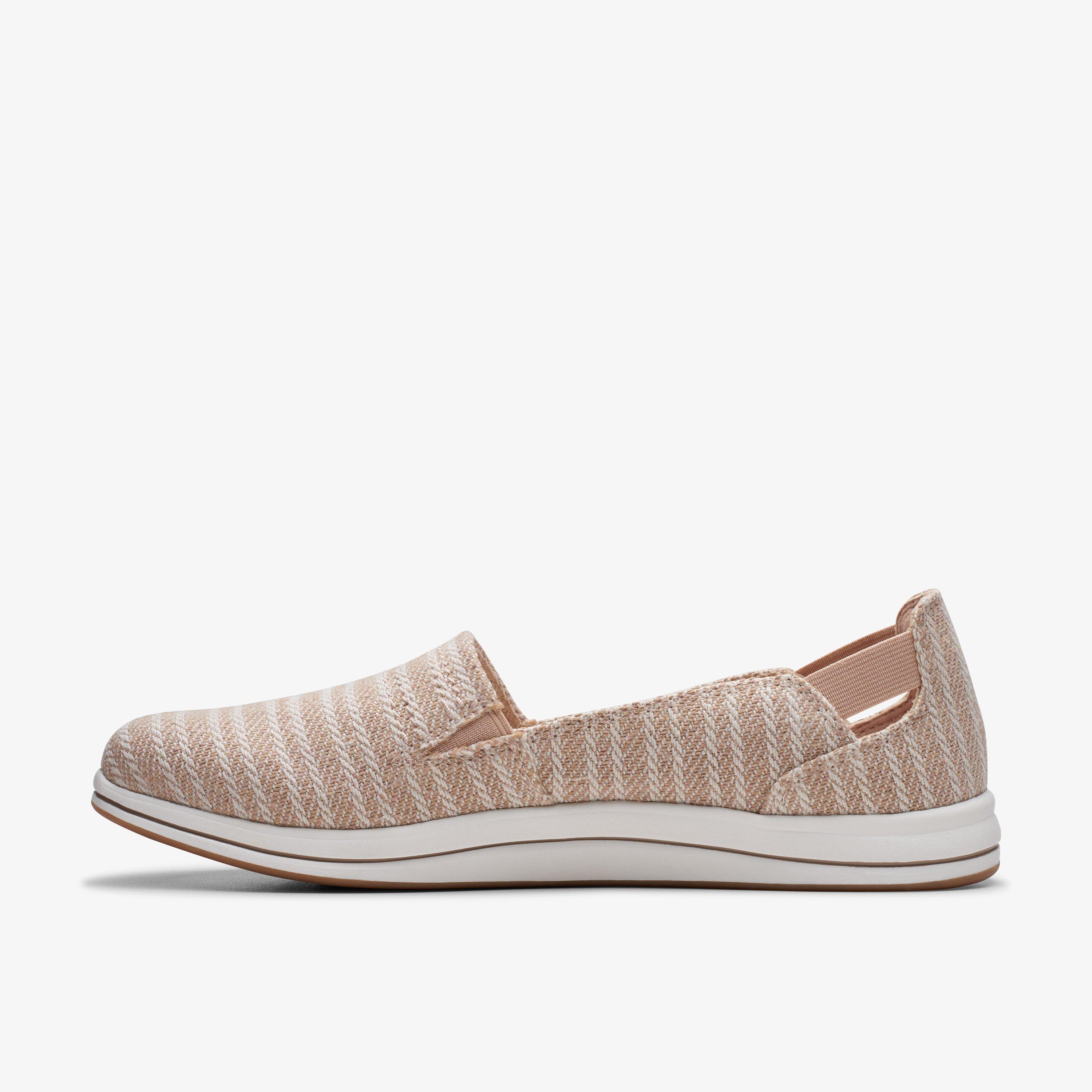 Clarks leather slip on hot sale shoes