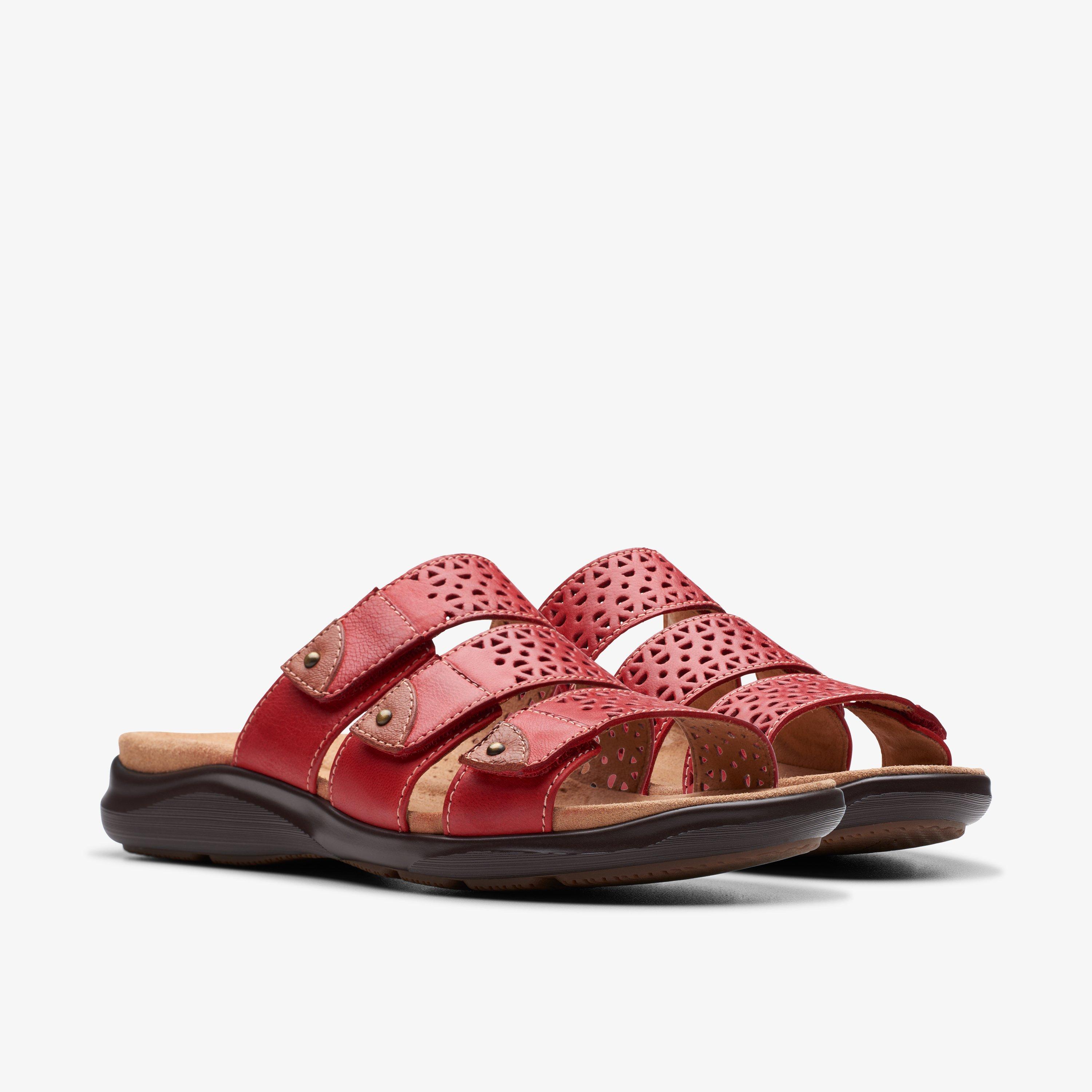 Clarks flip sales flops mens red