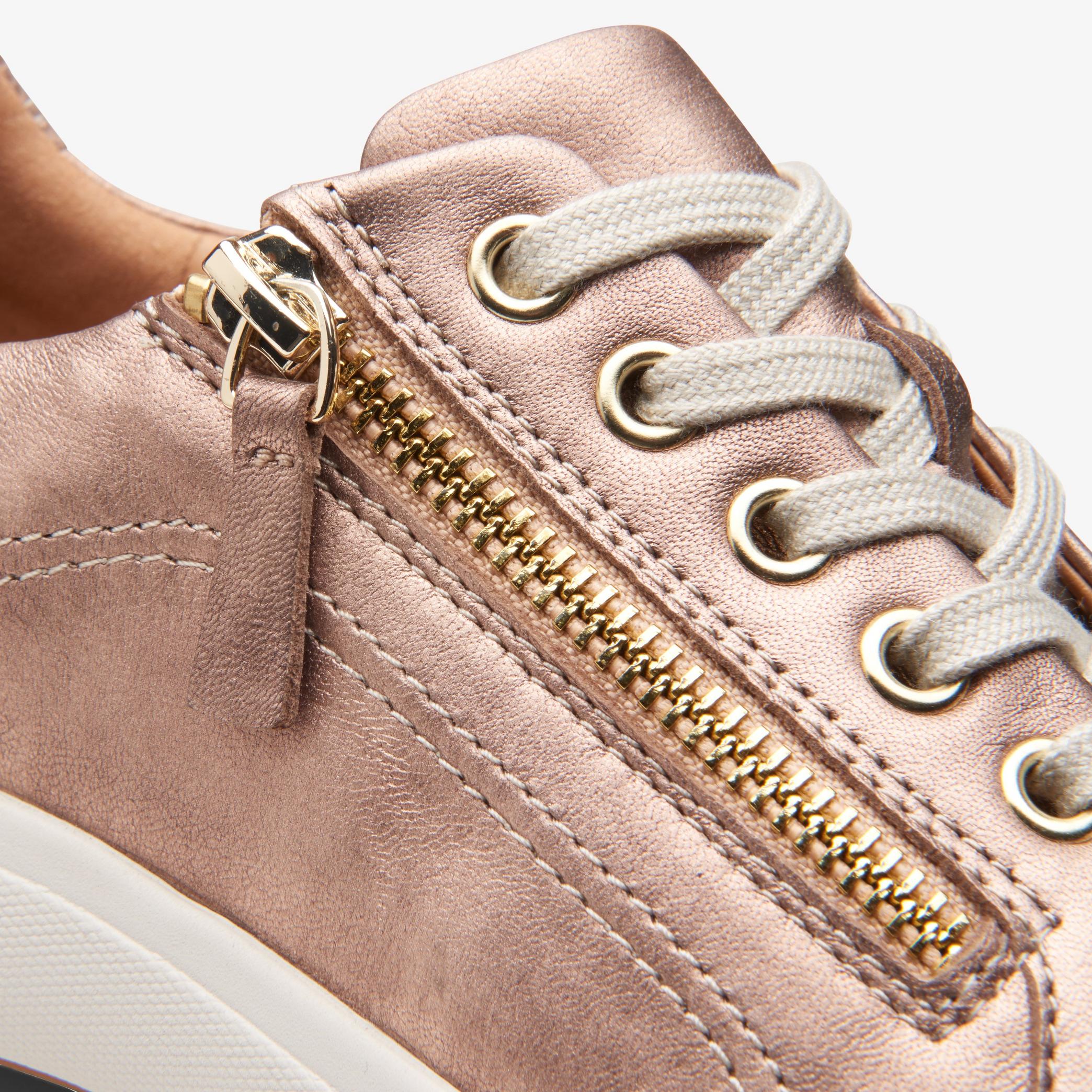 Nalle Lace Rose Gold Leather Sneakers, view 7 of 7
