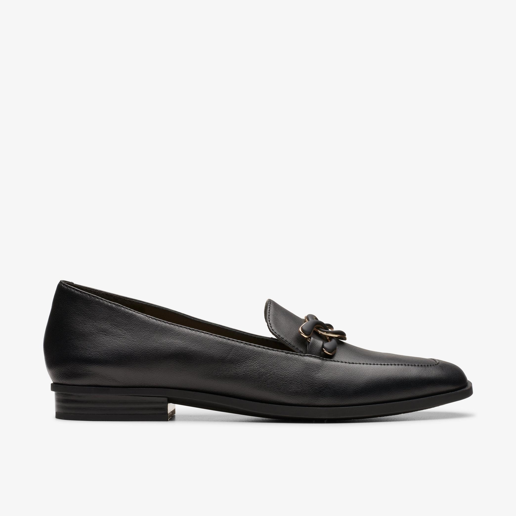 Sarafyna Rae Black Leather Loafers, view 1 of 7
