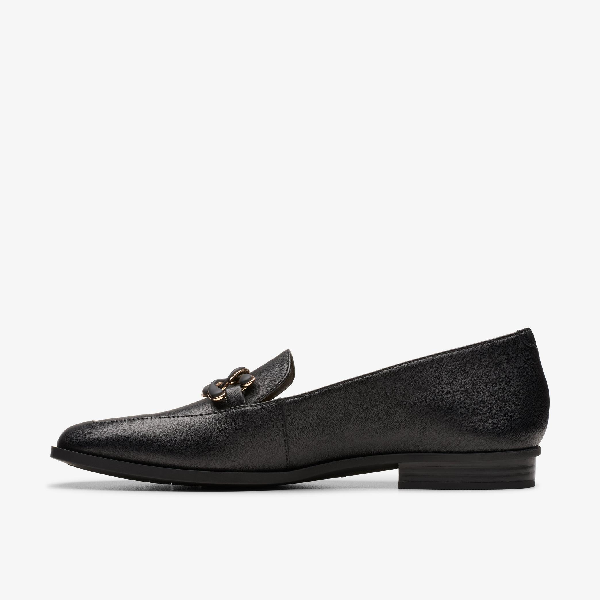 WOMENS Sarafyna Rae Black Leather Loafers | Clarks US
