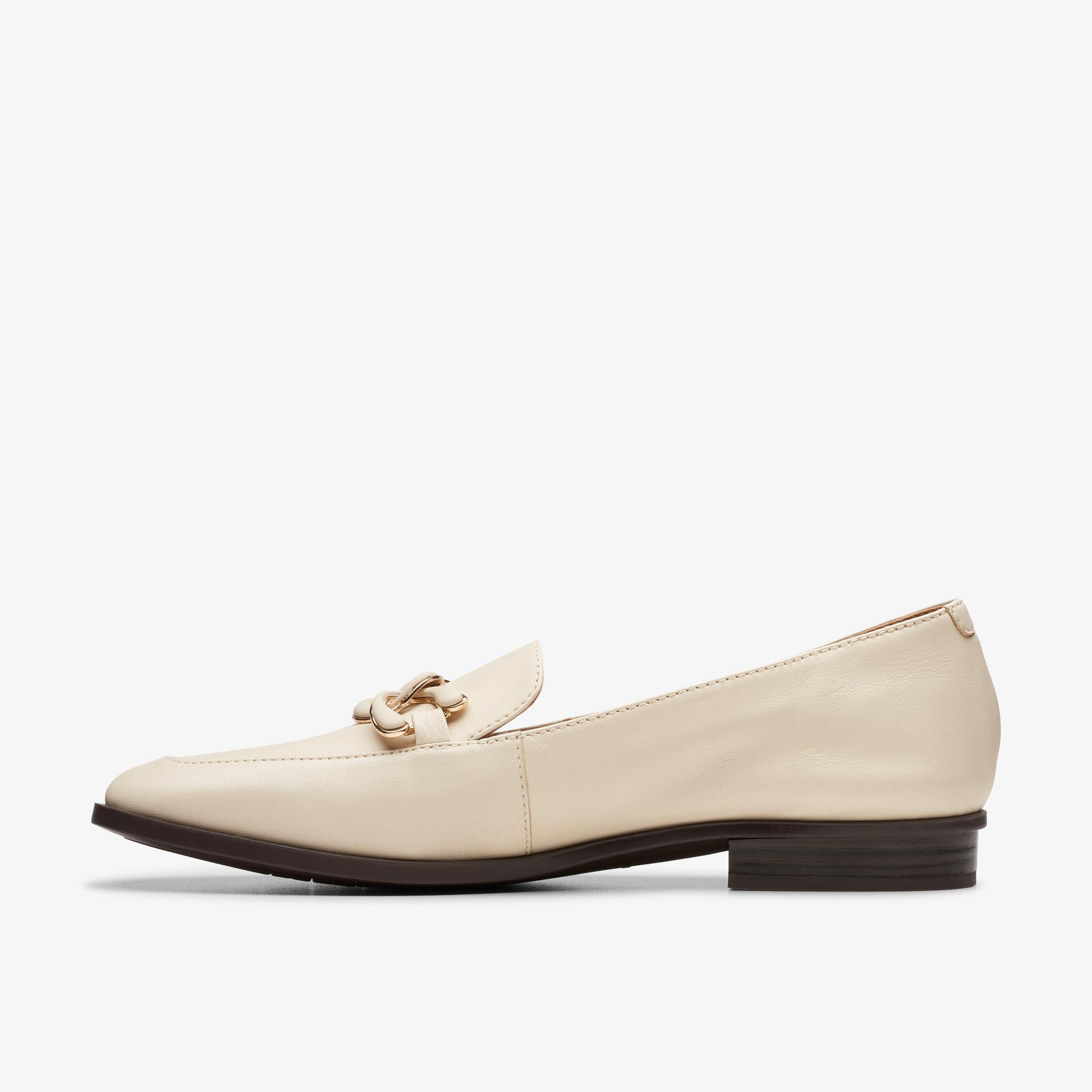 WOMENS Sarafyna Rae Ivory Leather Loafers | Clarks US