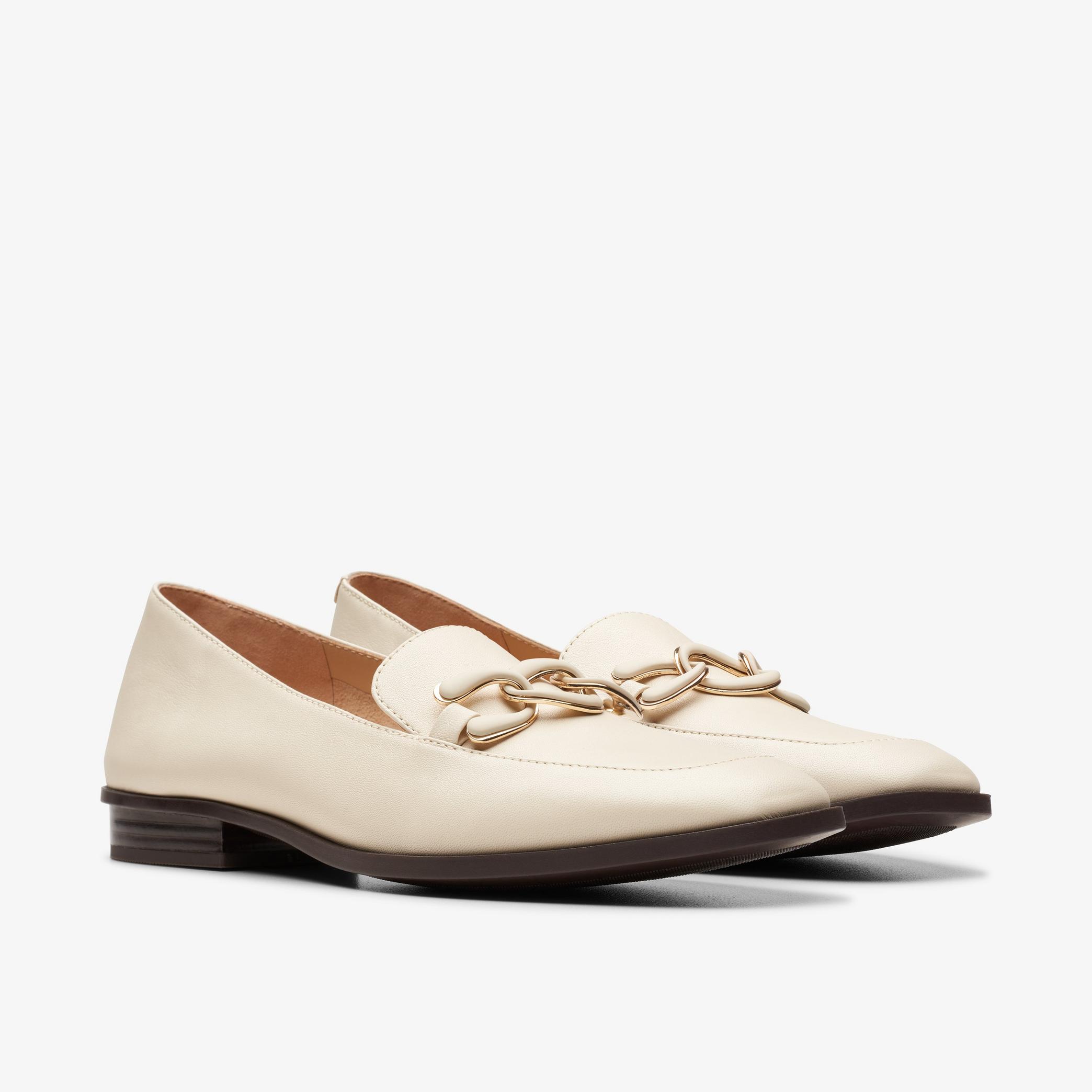 Sarafyna Rae Ivory Leather Loafers, view 4 of 7